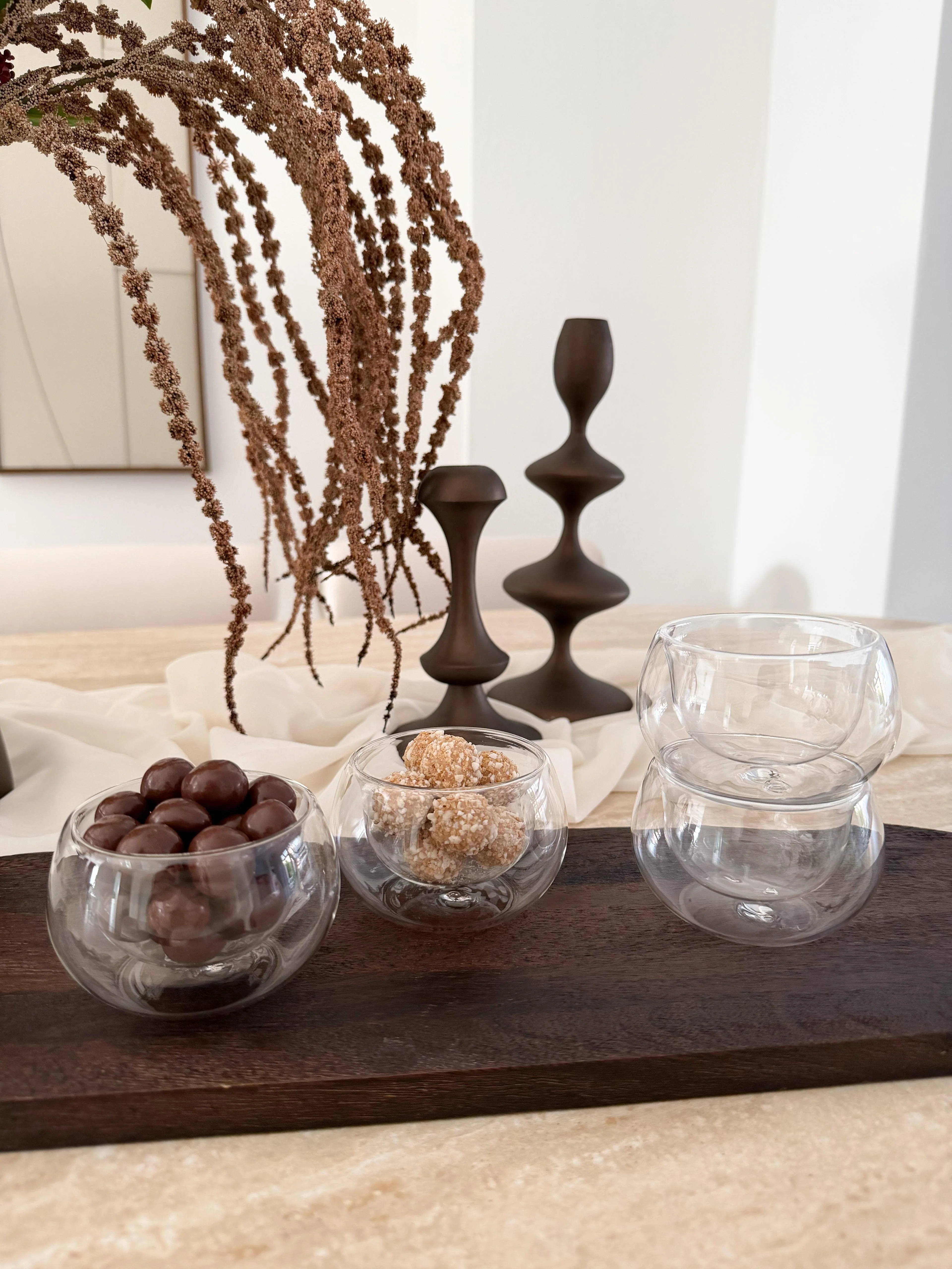 2er doppelwändige Dip Set aus Glas - Image 2