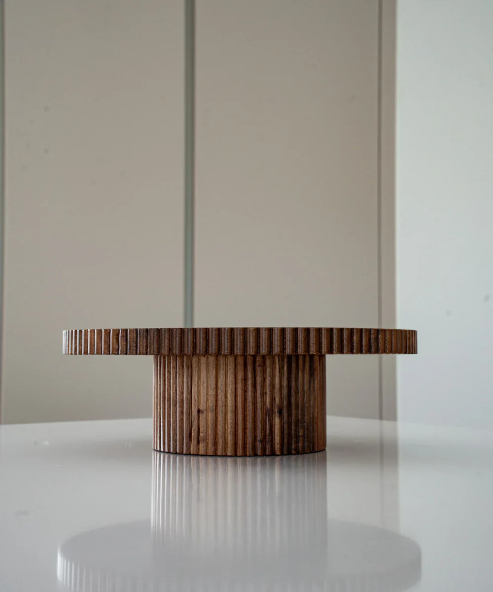 Akazienholz Stripe Tortenplatte 30cm - Image 3