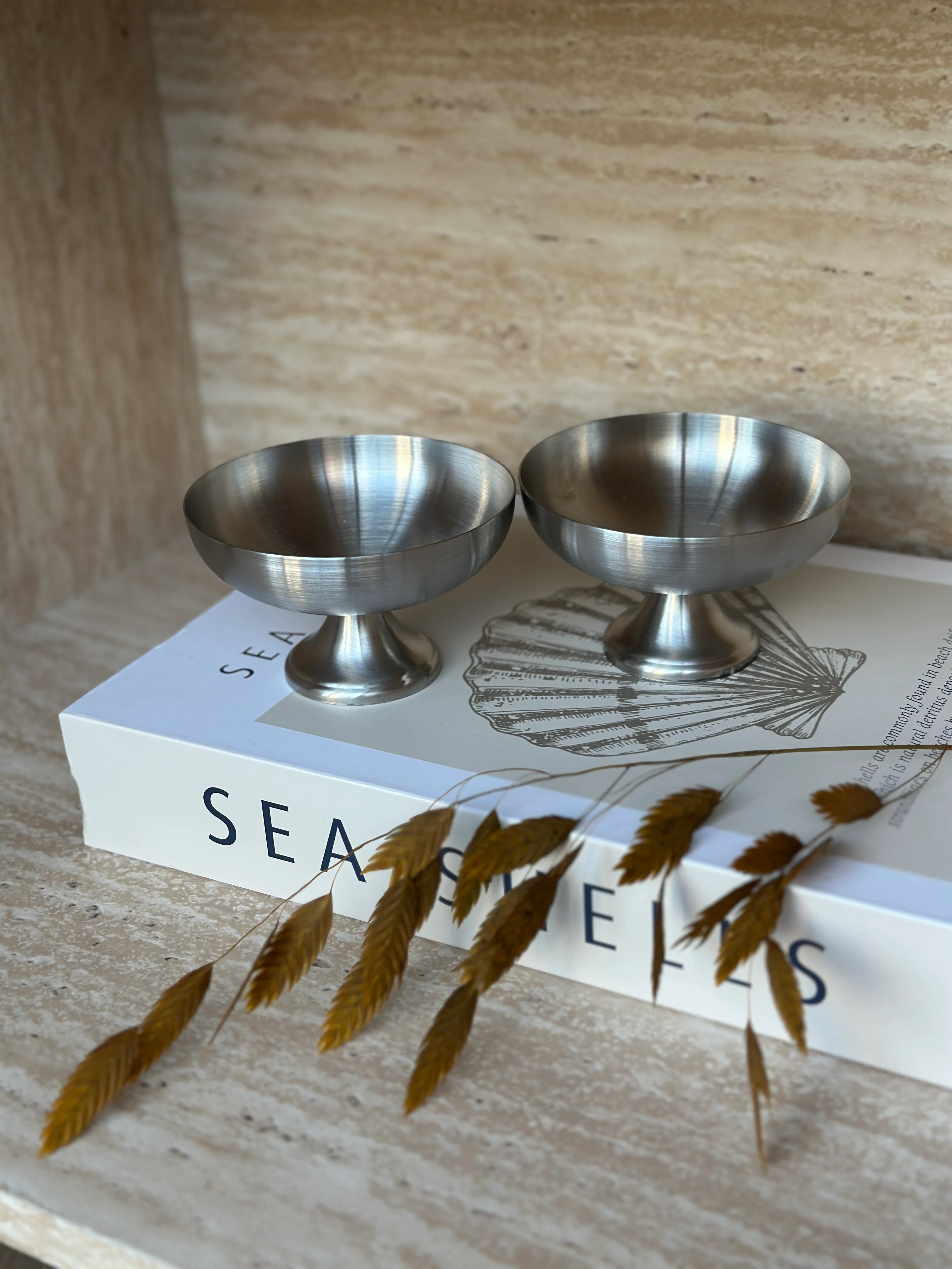 Aura 2er Dessertschale Set auf Fuß 150ml | matt - Image 3