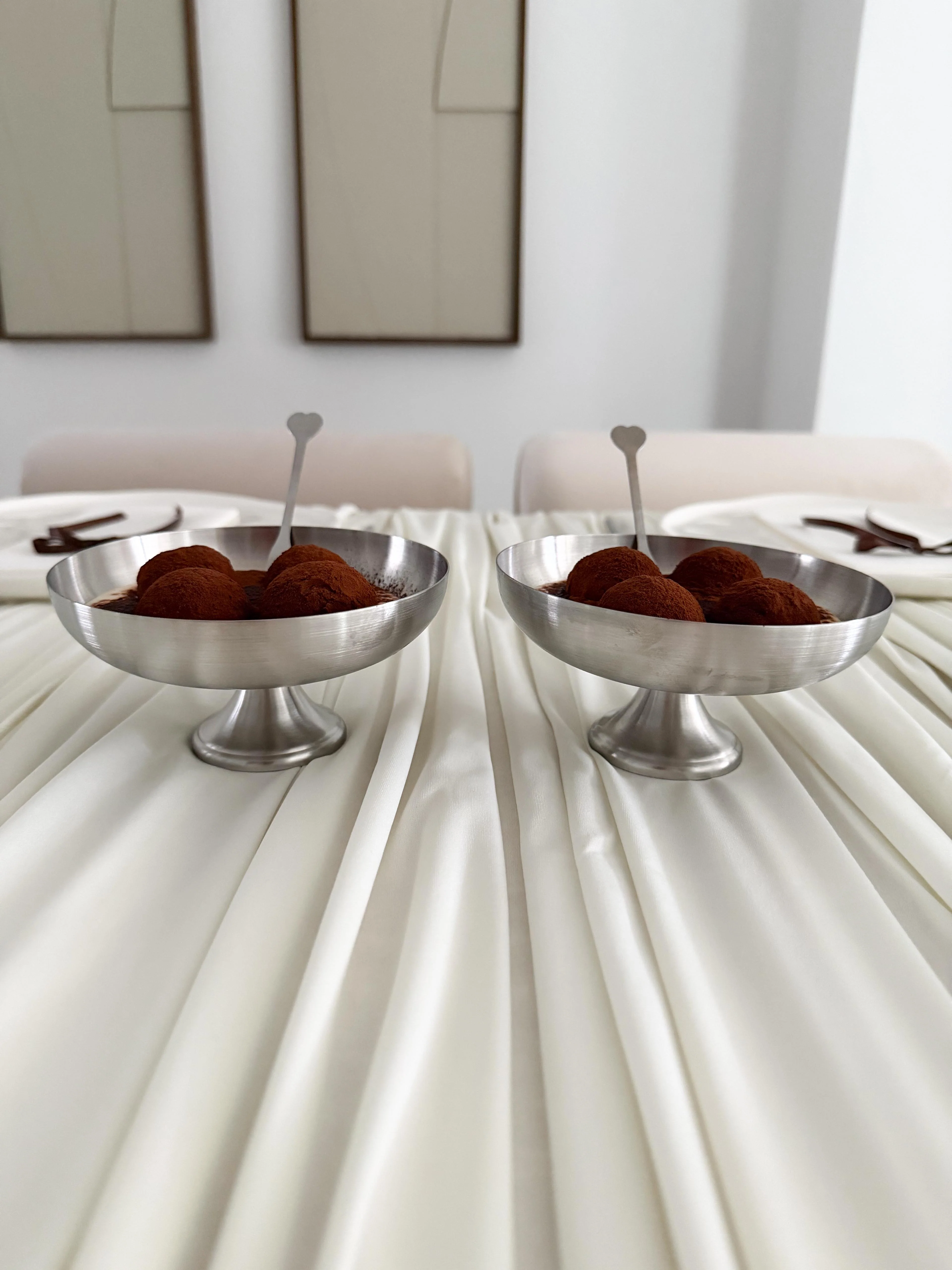 Aura 2er Dessertschale Set auf Fuß 250ml | matt - Image 3