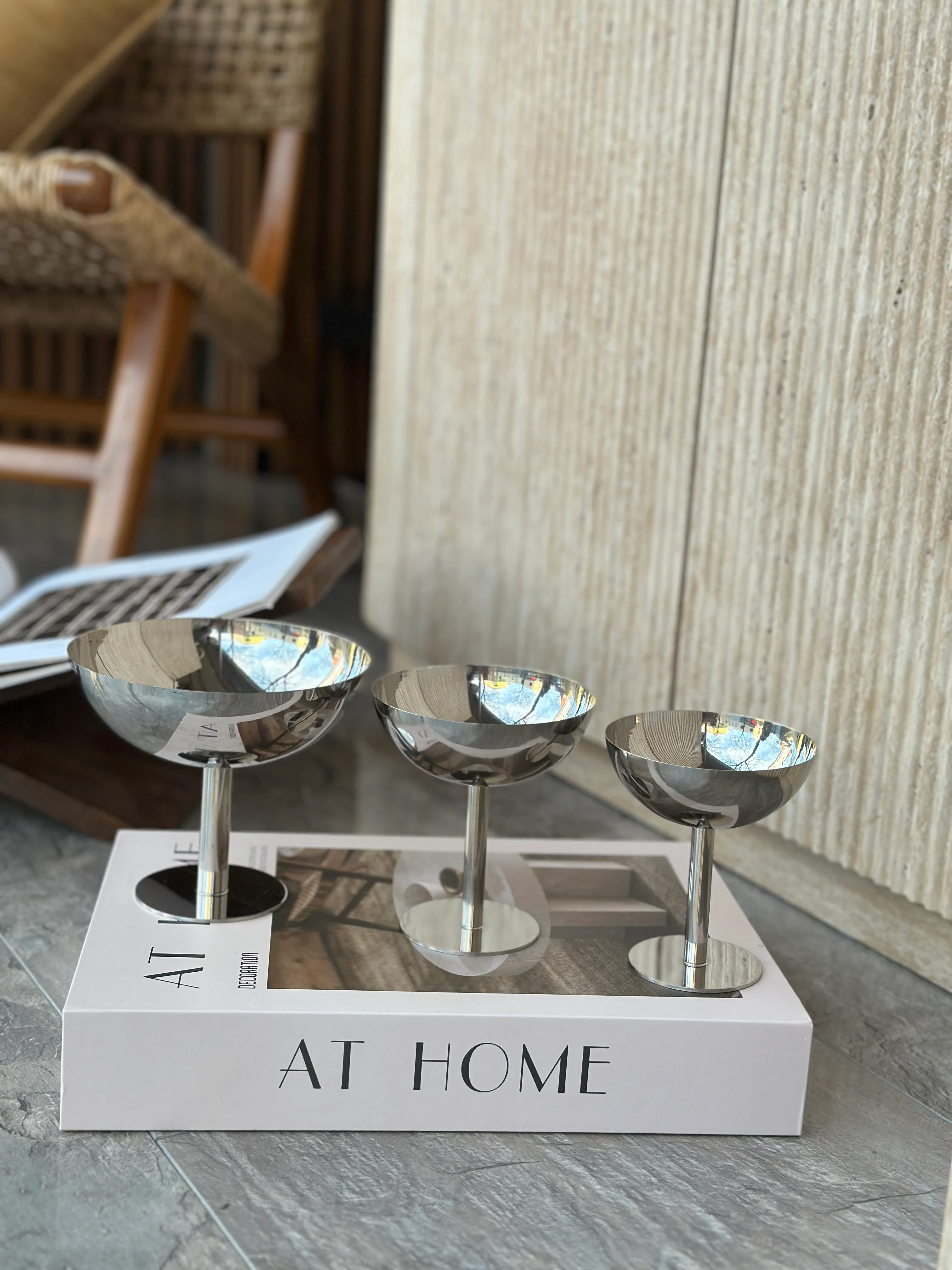 Aura 2er Dessertschale Set auf Fuß 10cm - Image 10