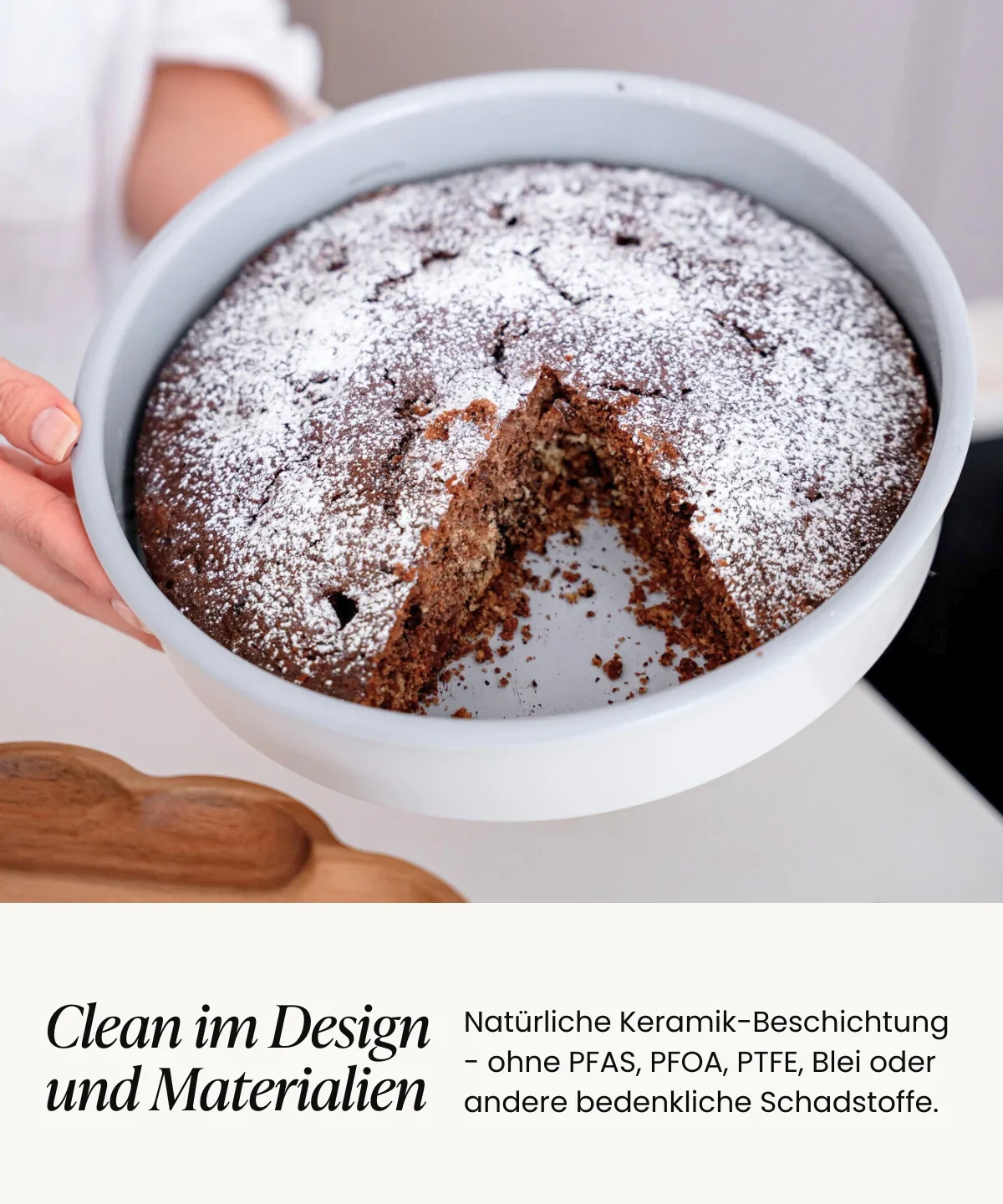 Backpfanne Rund Beige - Image 3
