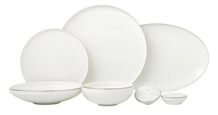 Bricard Canet Geschirr Set | weiss-silber 27-Teilig - Image 2