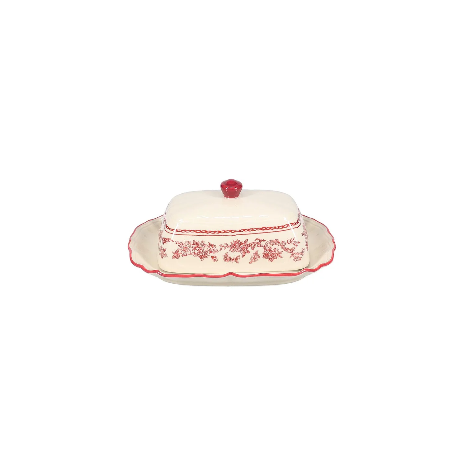 Butterdose 20cm Burgundy Cyril - Image 3