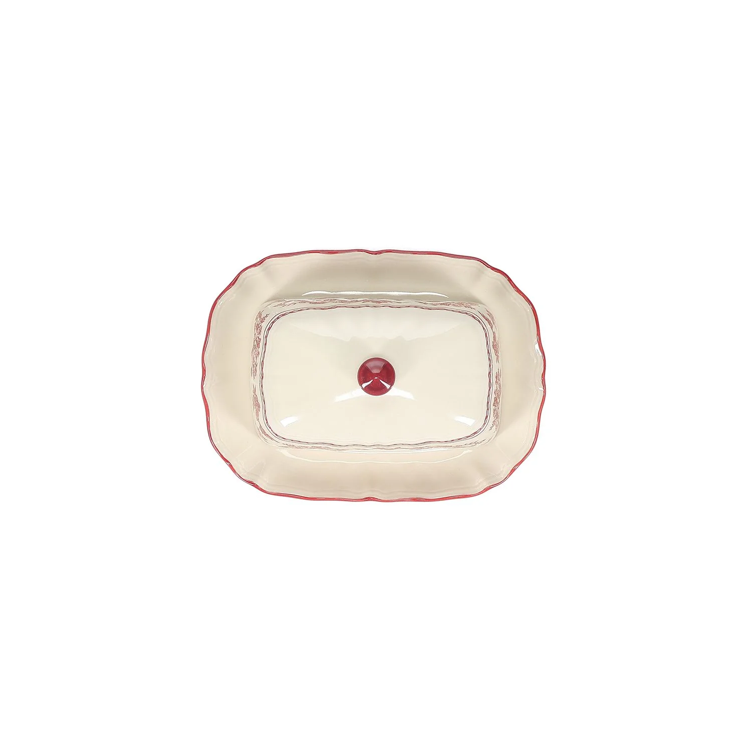 Butterdose 20cm Burgundy Cyril - Image 4