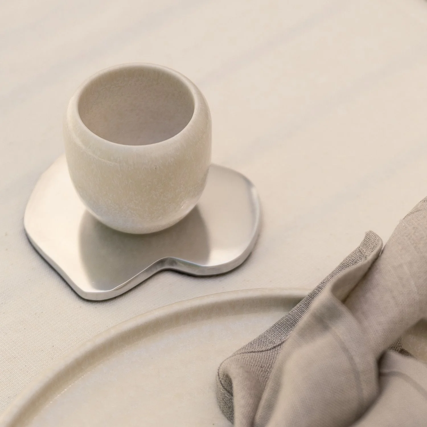Charm Glasuntersetzer 4er Set Silber - Image 3