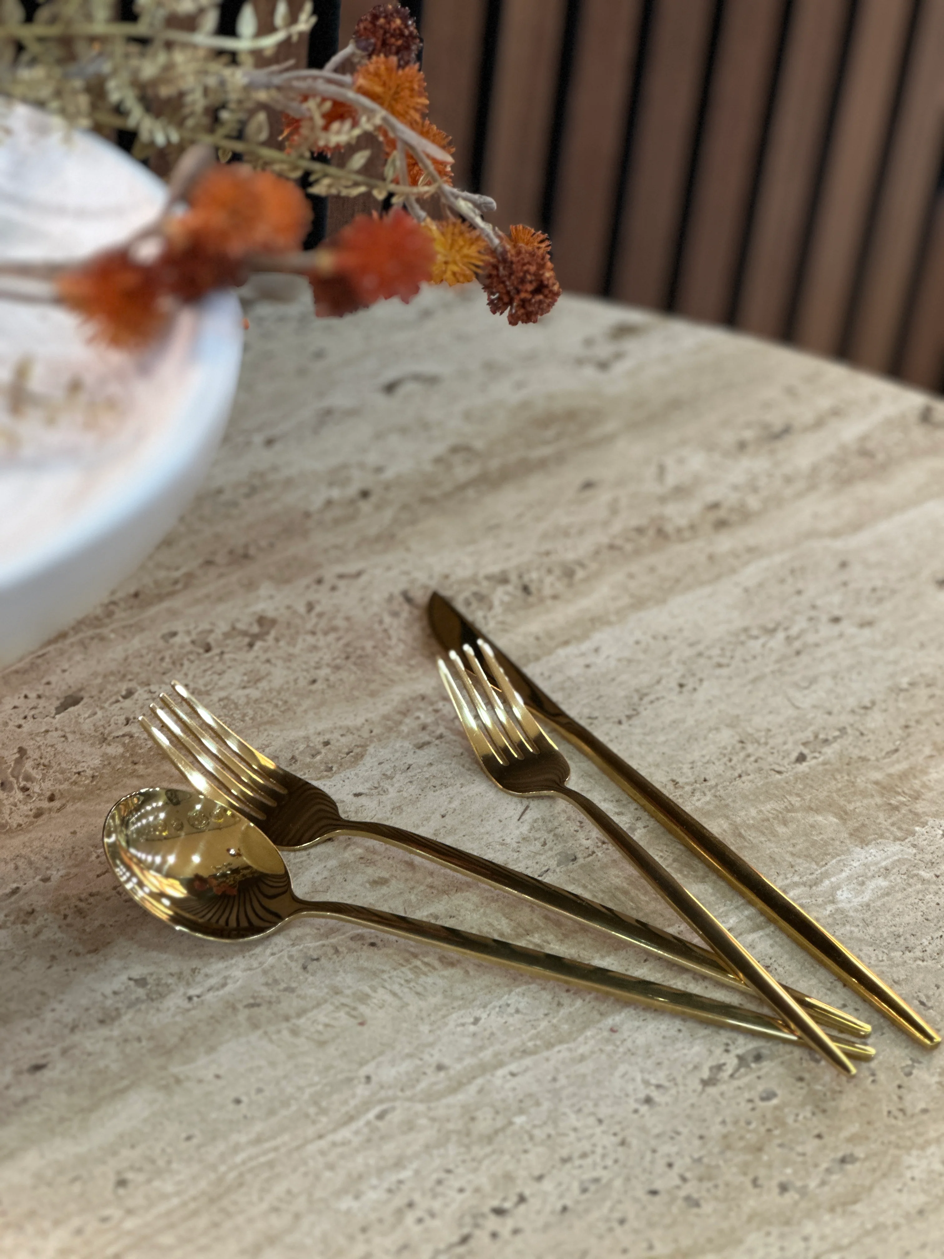 Faro Gold 24-teiliges Besteckset für 6 Personen glänzend - Image 3