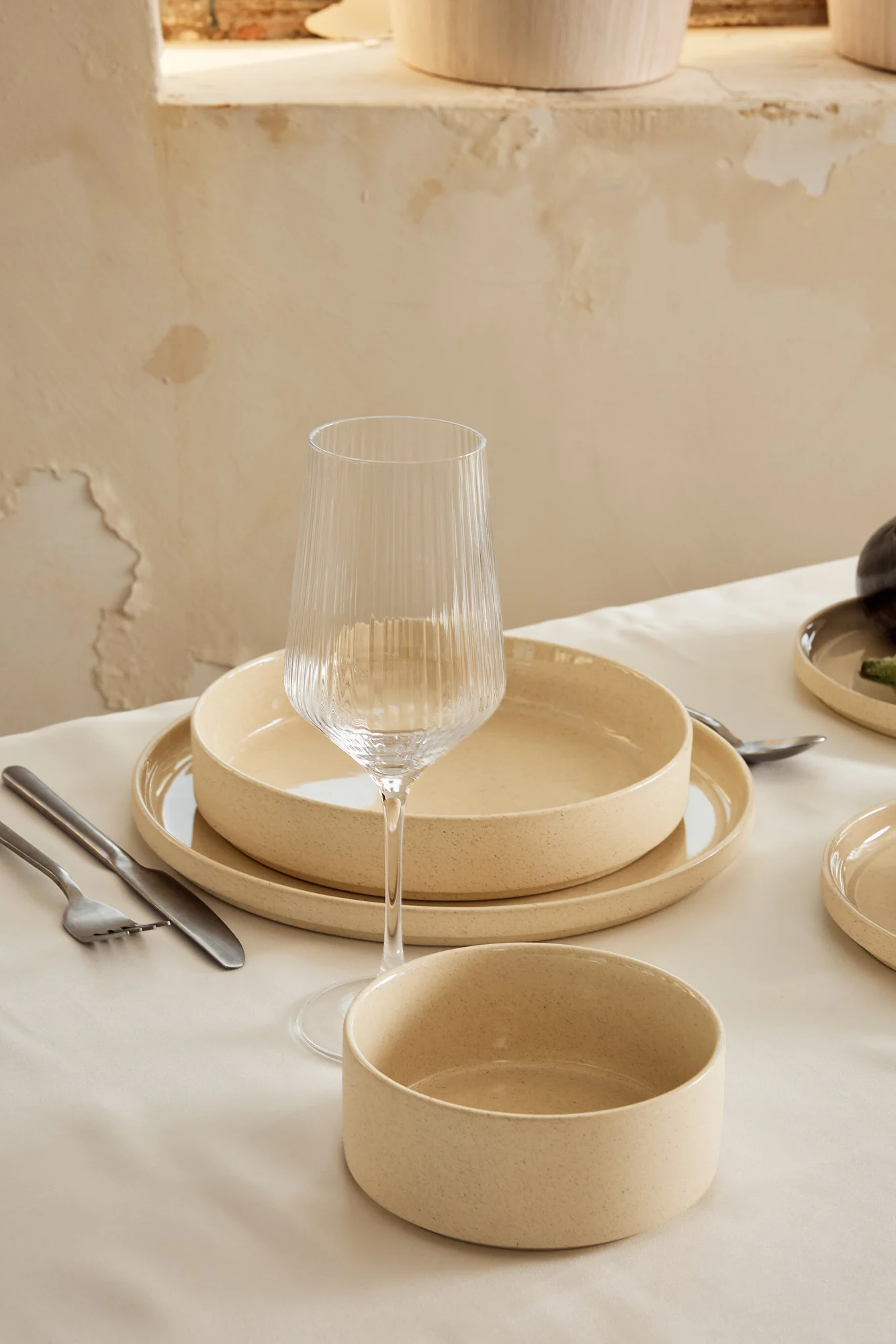 Granit Beige Teller-Set 25-teilig - Image 2
