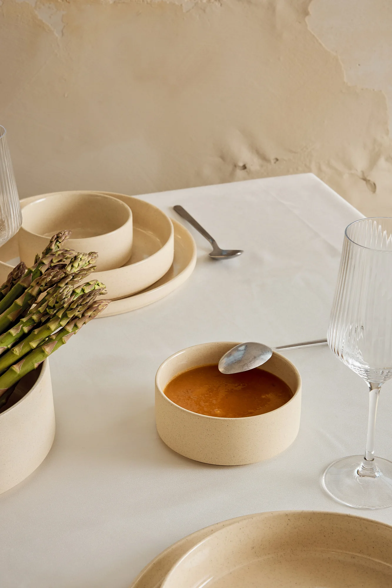Granit Beige Teller-Set 25-teilig - Image 3