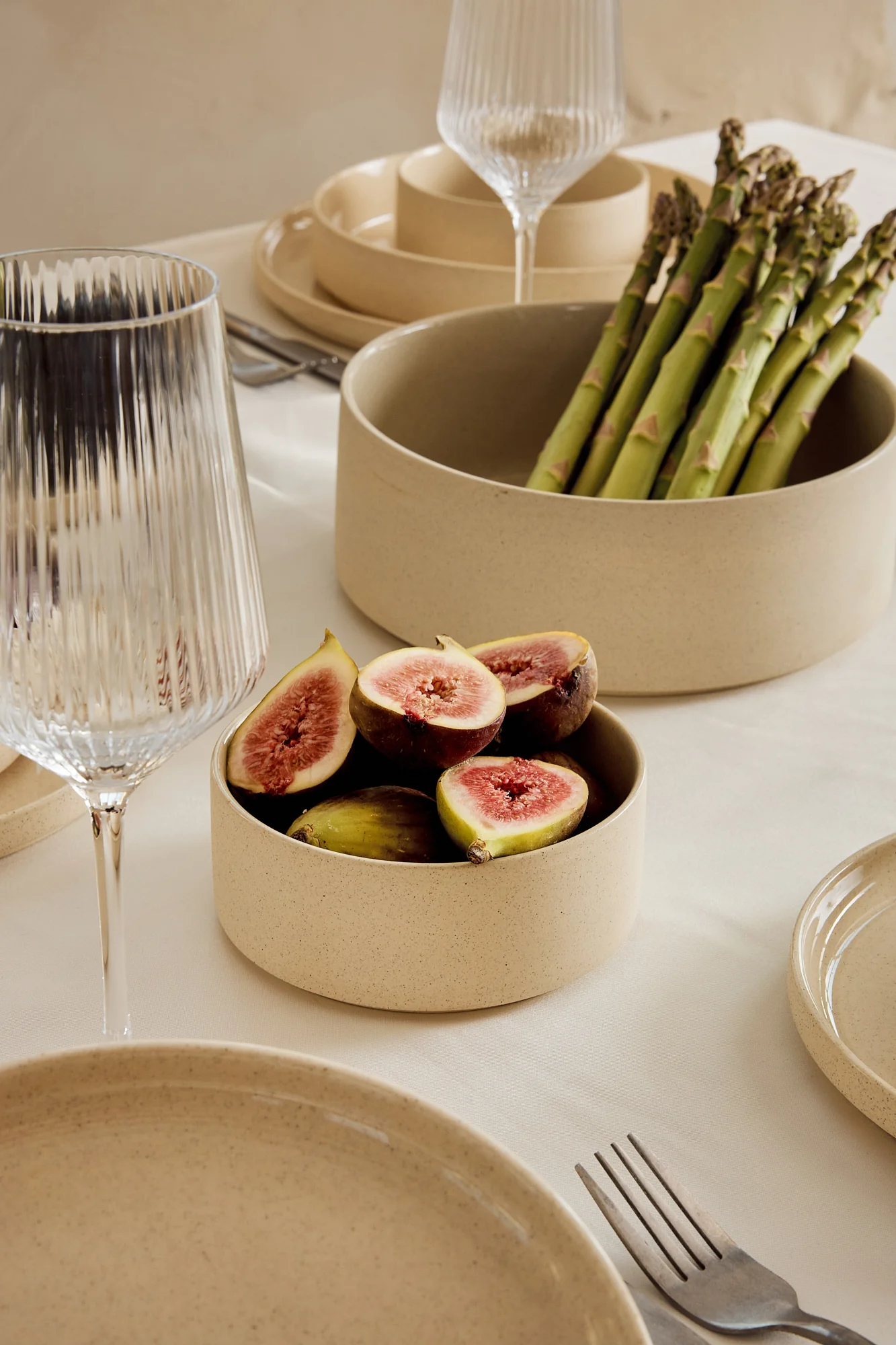 Granit Beige Teller-Set 25-teilig - Image 5