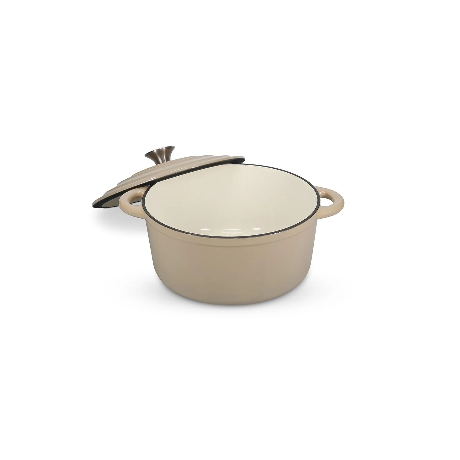 Gusseisen Kochtopf Ferno beige 26 cm - Image 4