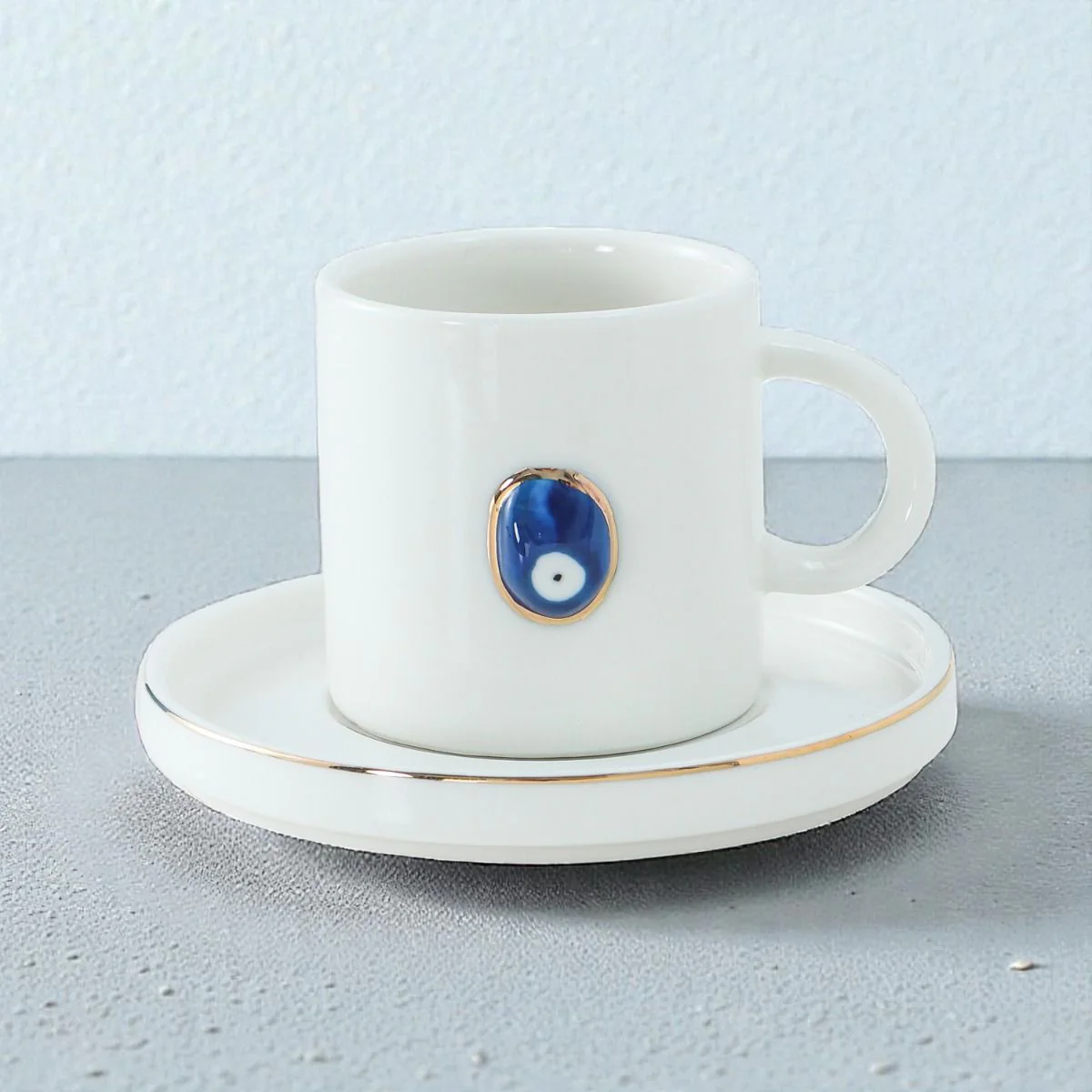 Nazar Espresso Set Hatira | Weiß - Gold 12 teilig - Image 2