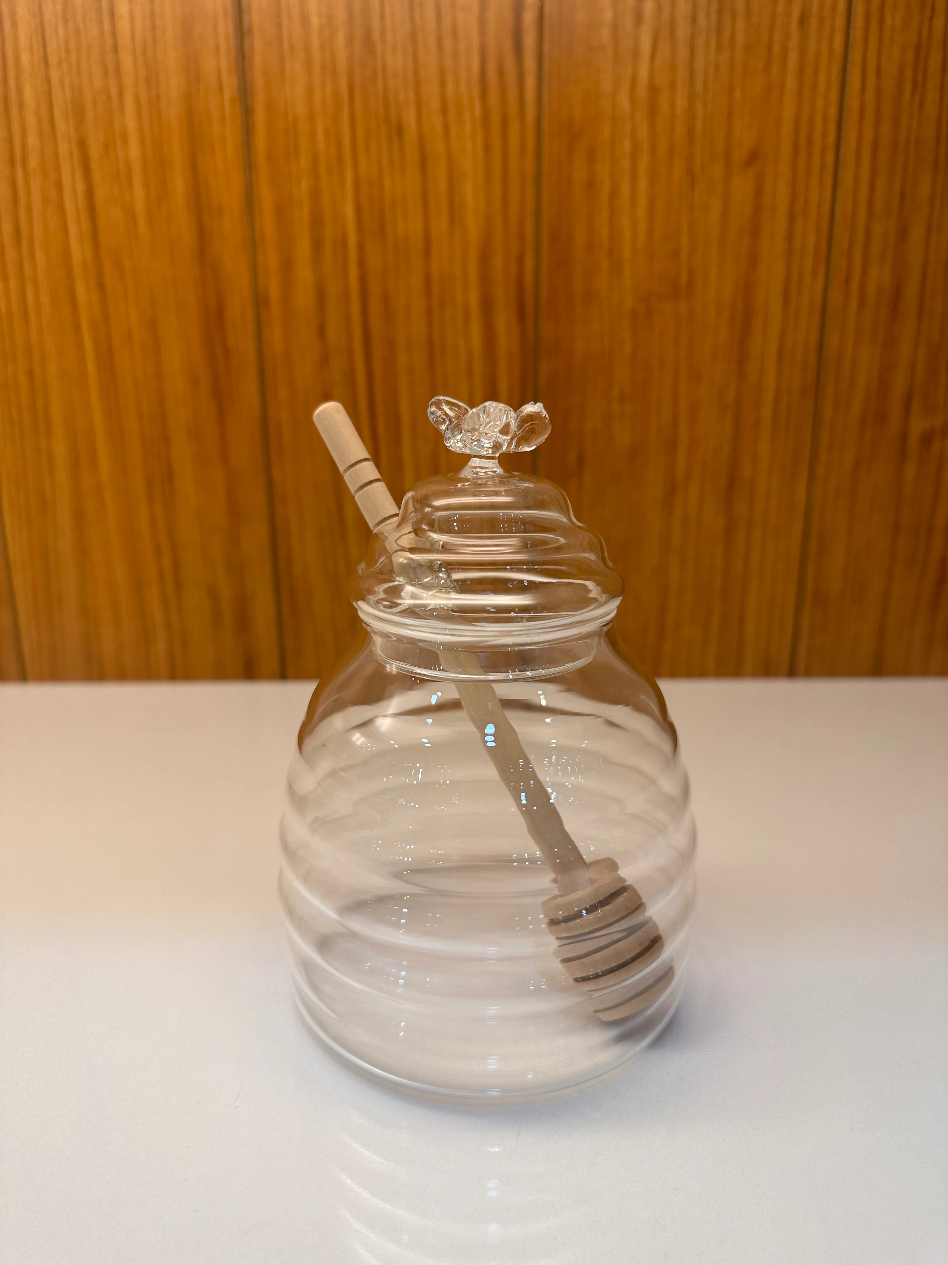 Honigtopf mit Deckel Holzlöffel 40cl - Image 3