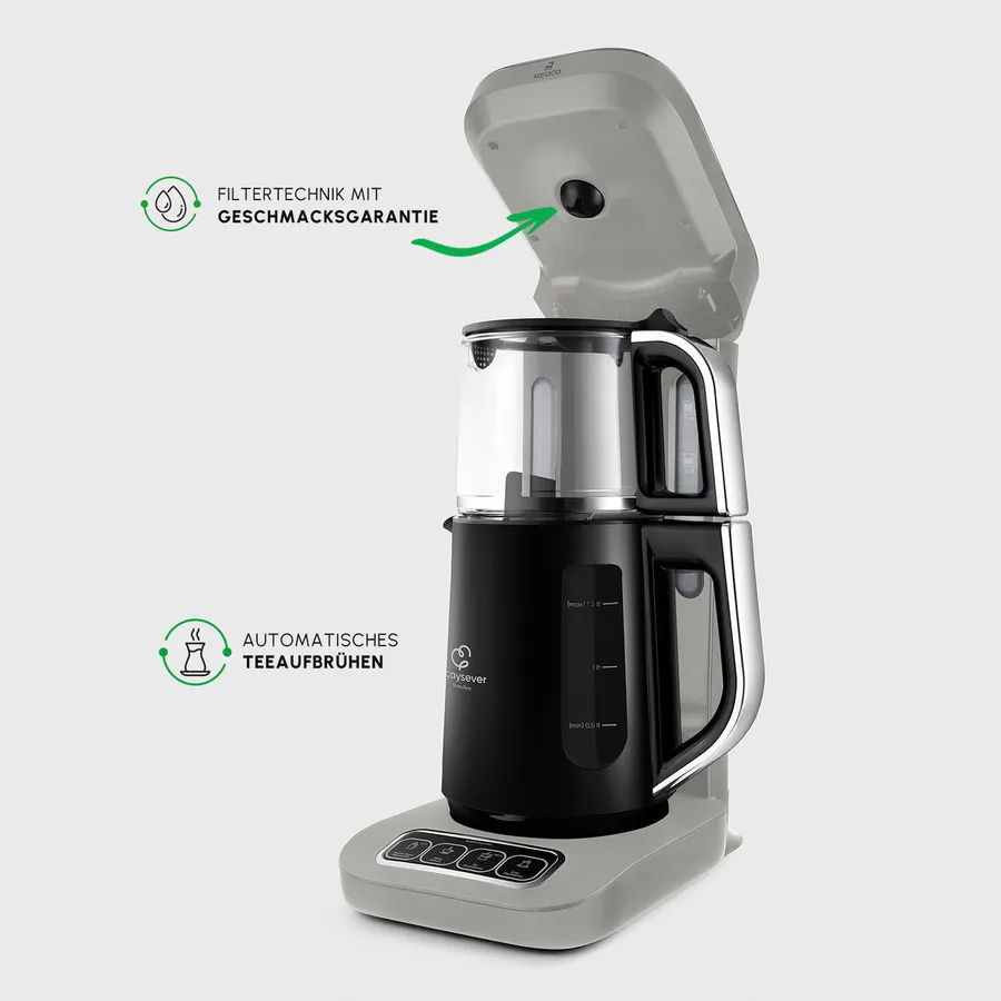 Karaca Caysever Robotea Pro 4 in 1 sprechender automatischer Teekocher Starlight Beige - Image 4