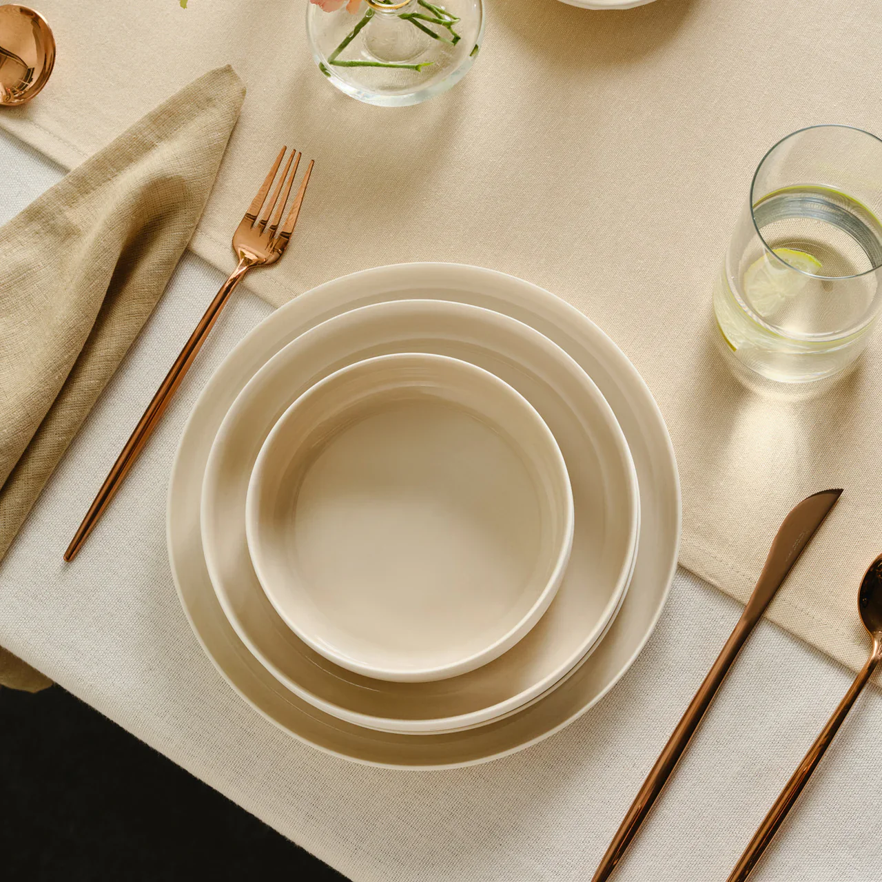 Karaca Finesse Beige Geschirrset 24 teilig Earth Collection - Image 3
