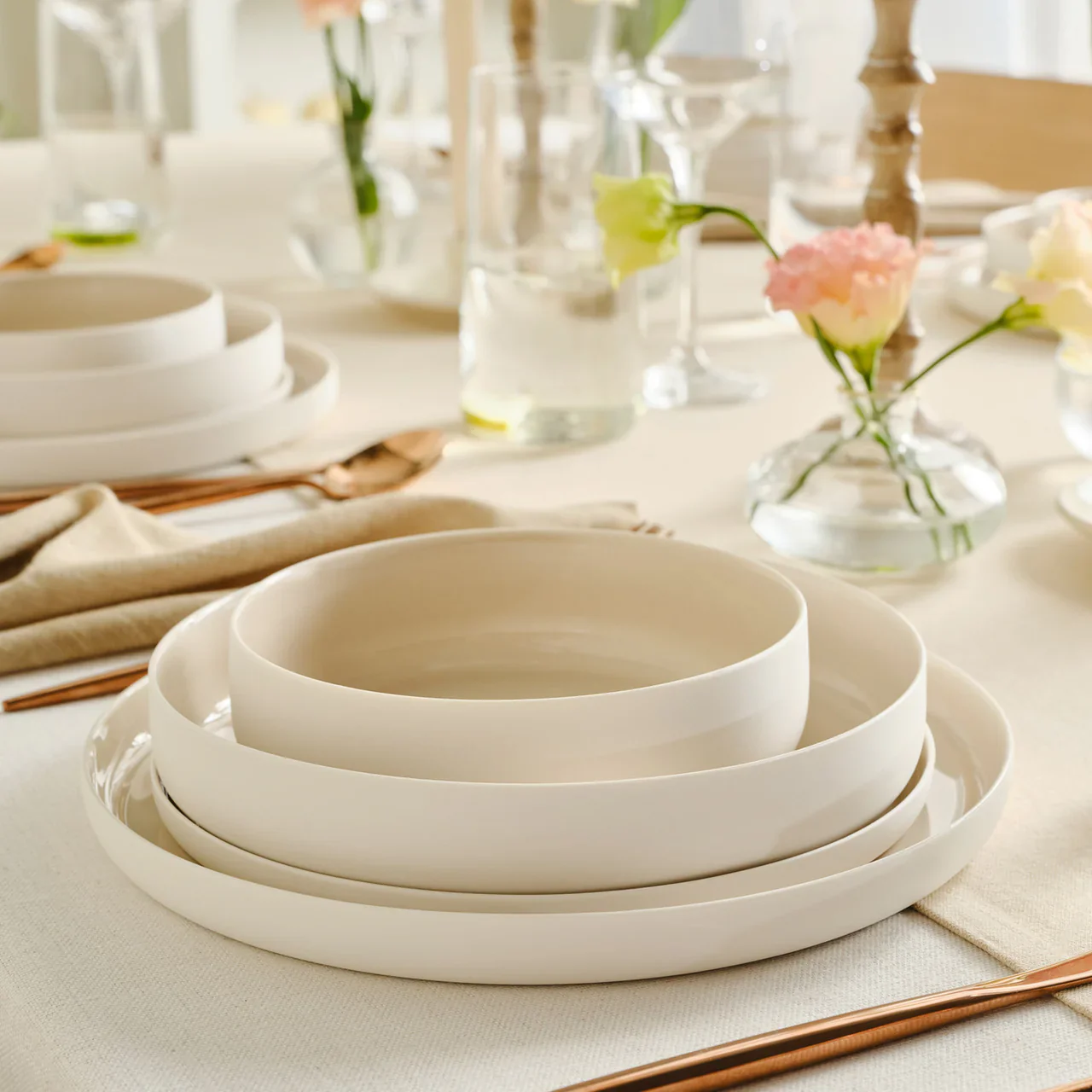 Karaca Finesse Beige Geschirrset 24 teilig Earth Collection - Image 5