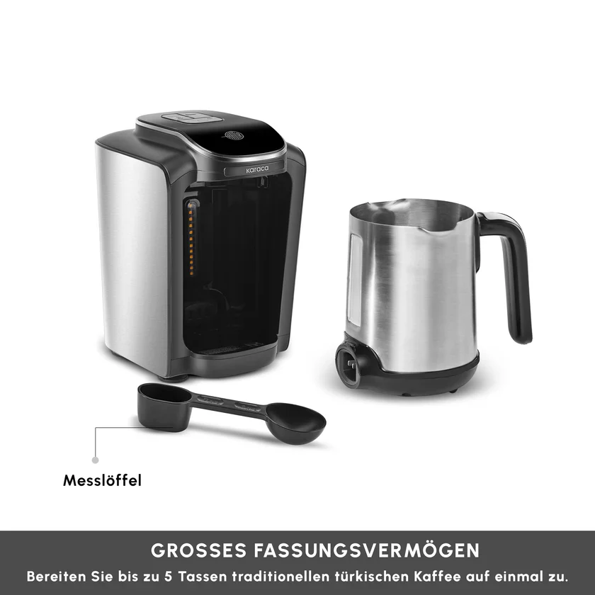Karaca Hatir Neo Inox Türkischer Kaffeekocher mit Edelstahl-Kanne - Image 4