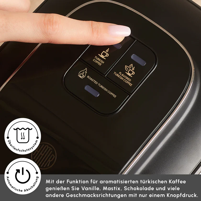 Karaca Hatir Neo Inox Türkischer Kaffeekocher mit Edelstahl-Kanne - Image 5