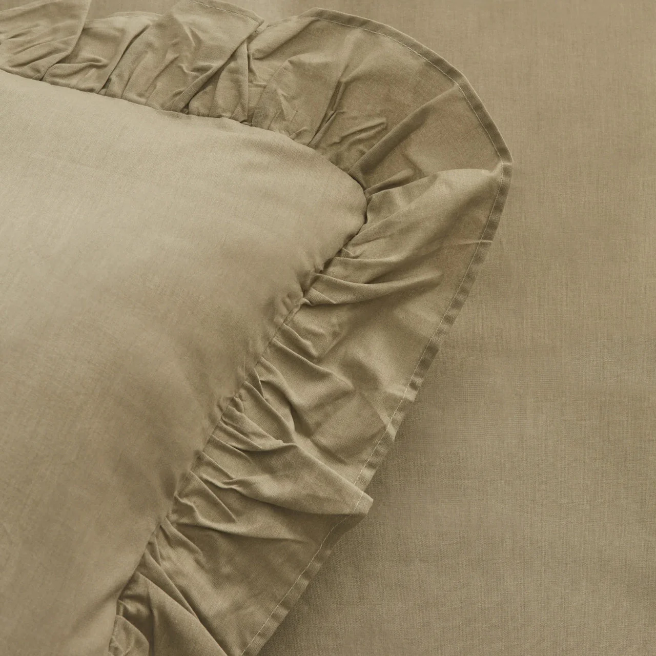 Karaca Home Pure Ruffle Bettwäsche 200x220cm 4tlg. Salbei - Image 4
