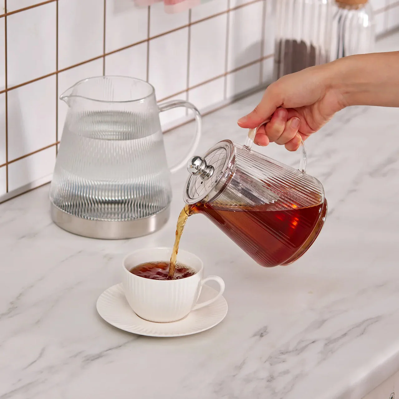 Karaca Keops XL Glas Teekanne - Image 3