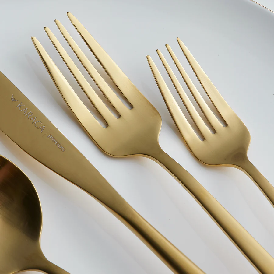 Karaca Orion matt gold 30-teiliges Besteckset für 6 Personen - Image 3