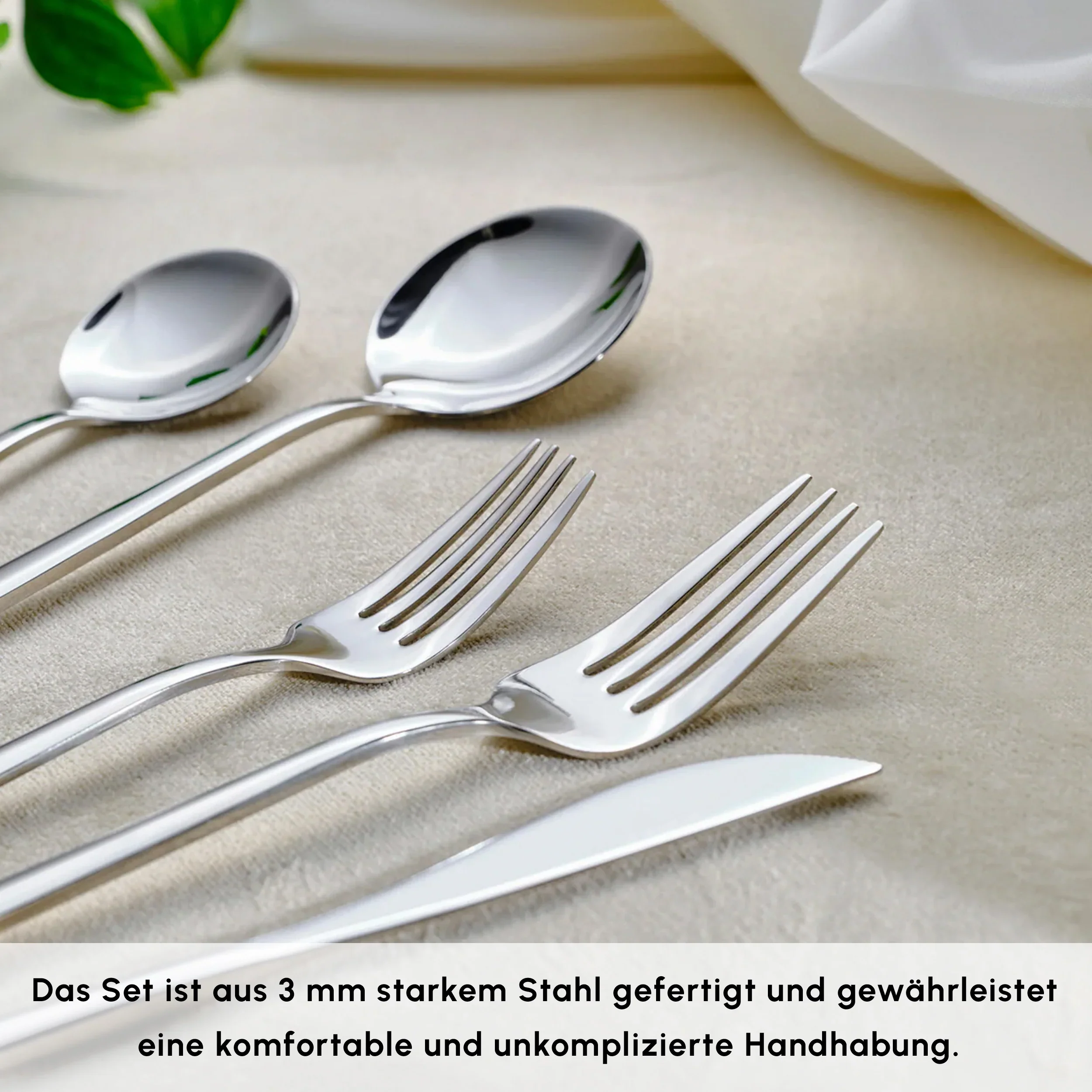 Karaca Orion Platin 12-Personen 84-Teiliges Besteckset - Image 3