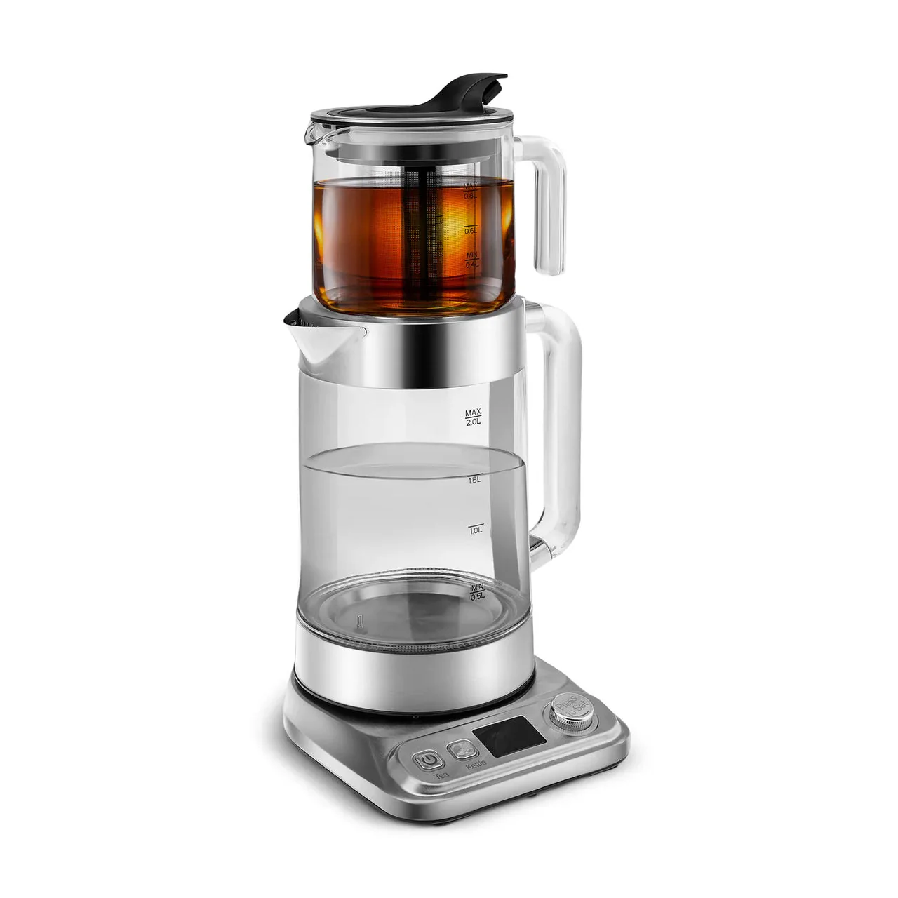 Karaca Refika XL Glas Teekocher Chrom - Image 4