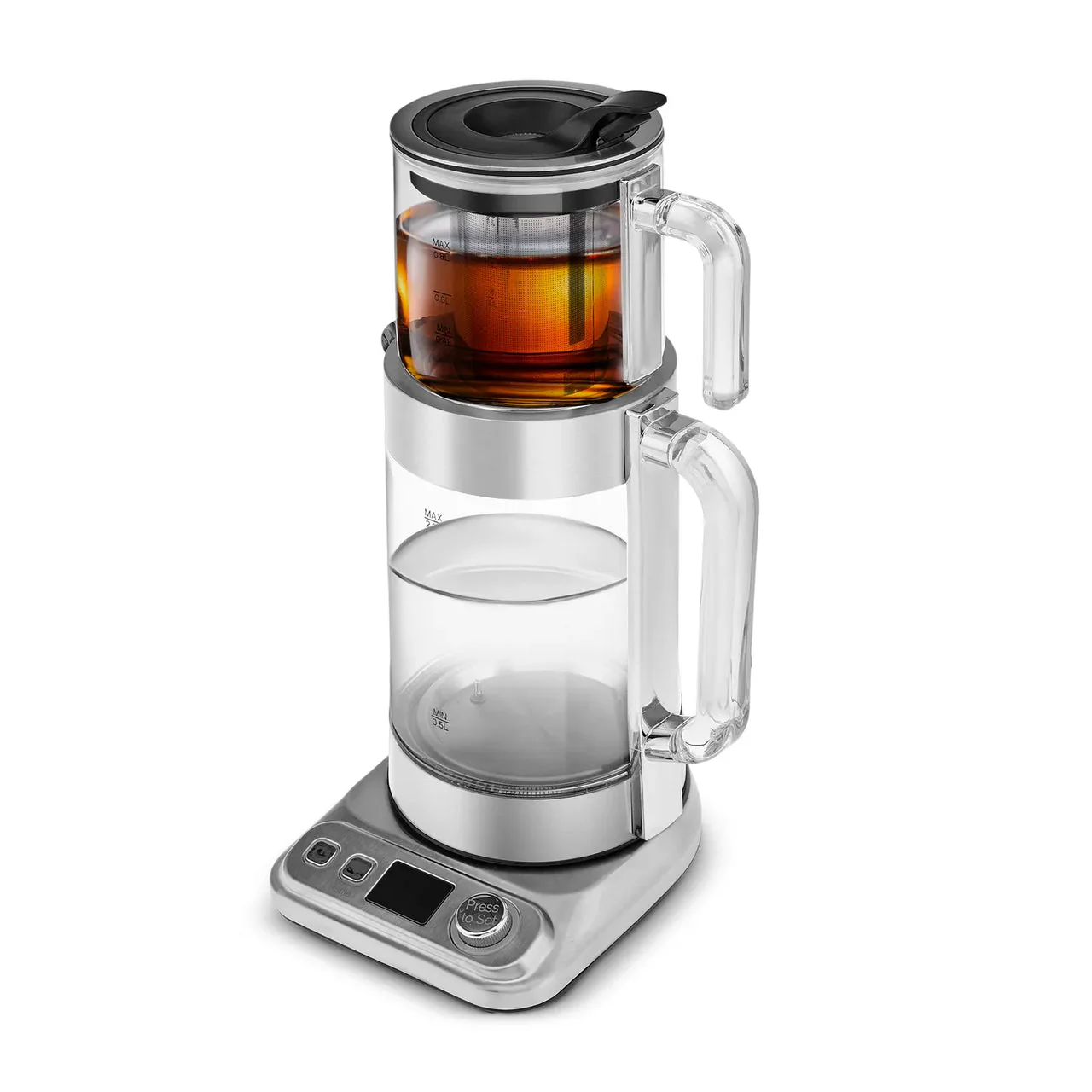 Karaca Refika XL Glas Teekocher Chrom - Image 5