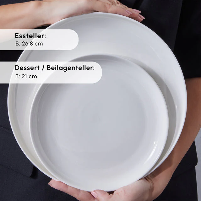 Karaca Streamline Favaro 53-Teiliges 12-Personen Geschirrset Weiß - Image 4
