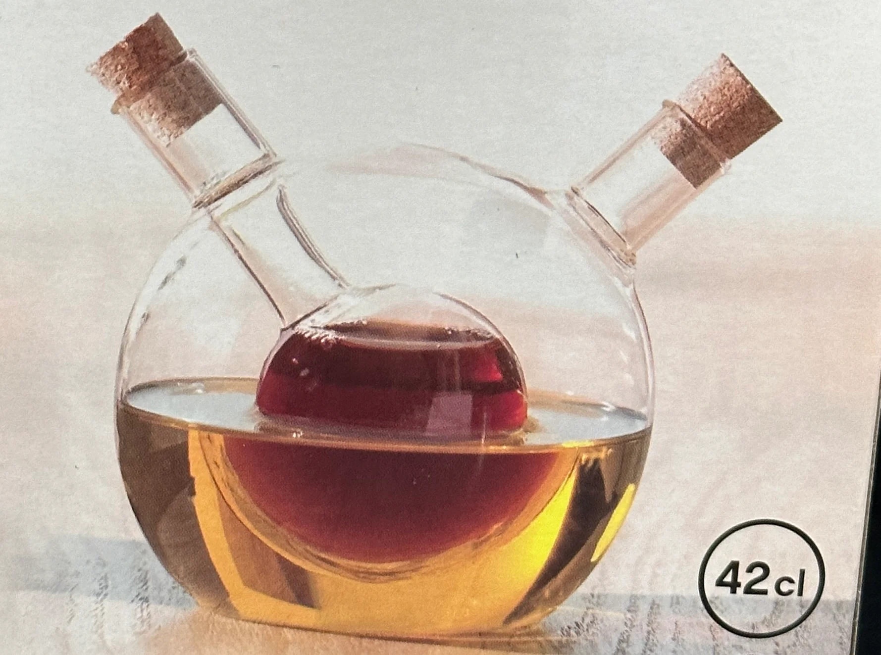 Kugel Essig- Öl Spender aus Borosilikatglas 2in1 0,48L - Image 2