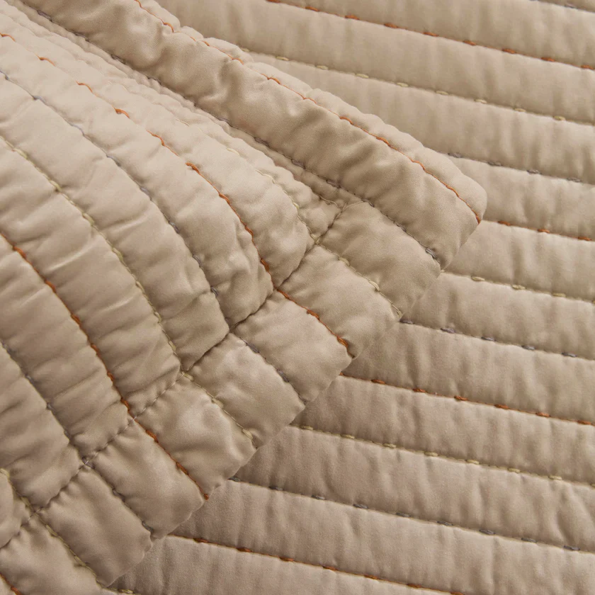 Karaca Manon Bettüberwurf Set, Doppelbett, Beige 230x240cm + 2(50x70) cm - Image 7
