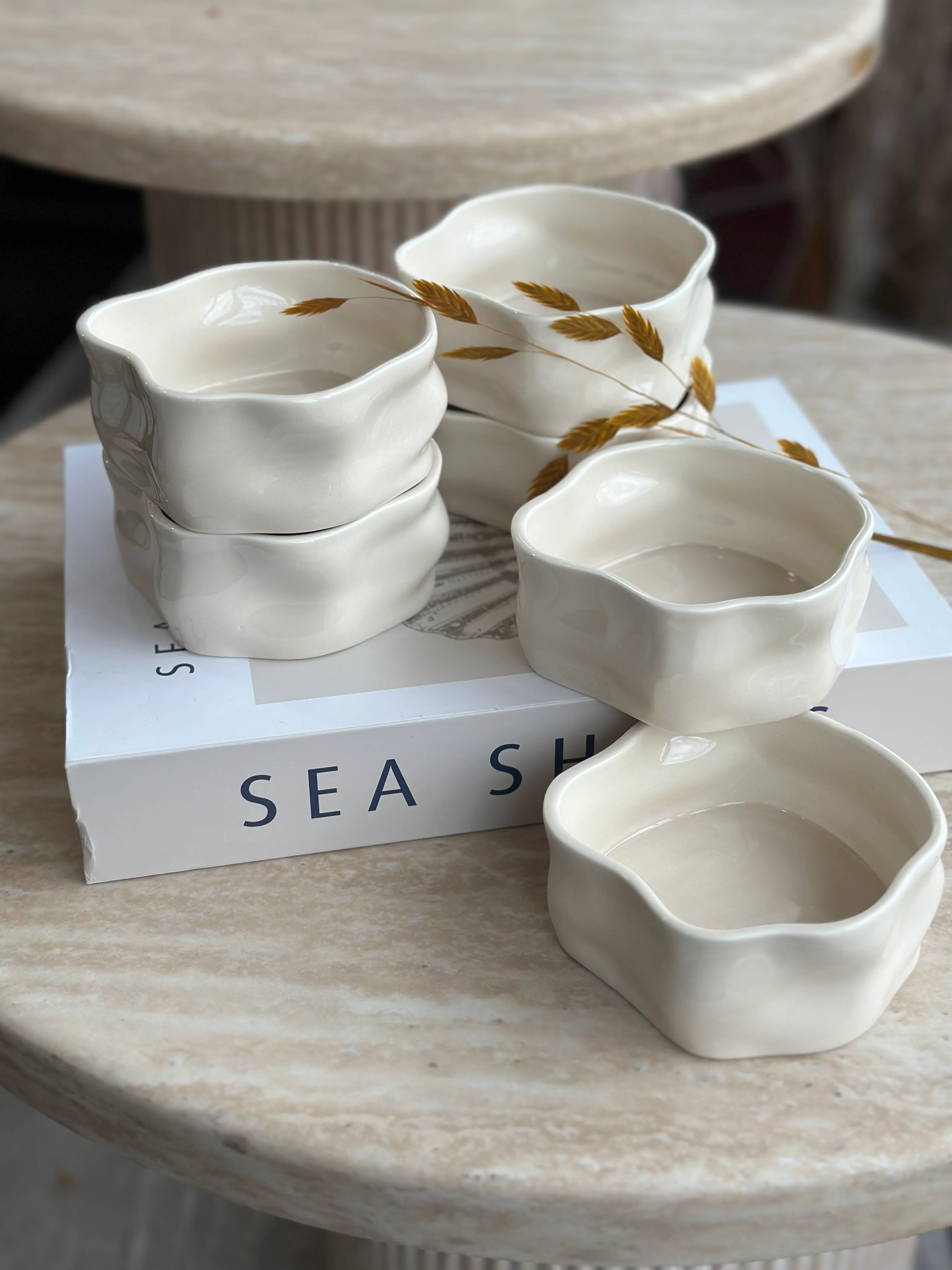 Nordic Beige 6er Müsli Schalen Set-glänzend - Image 5