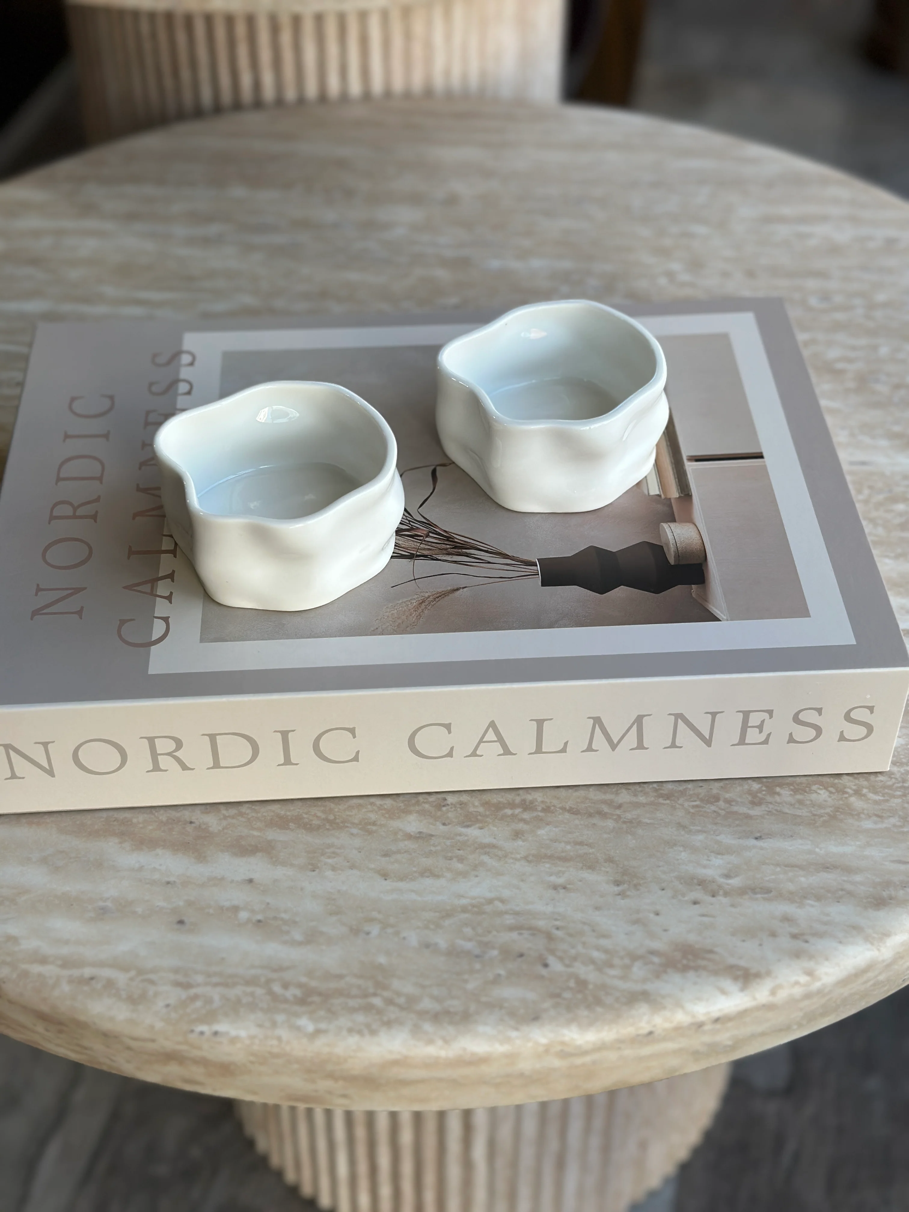 Nordic Weiß 6er Dip- Schälchen Set-glänzend - Image 2