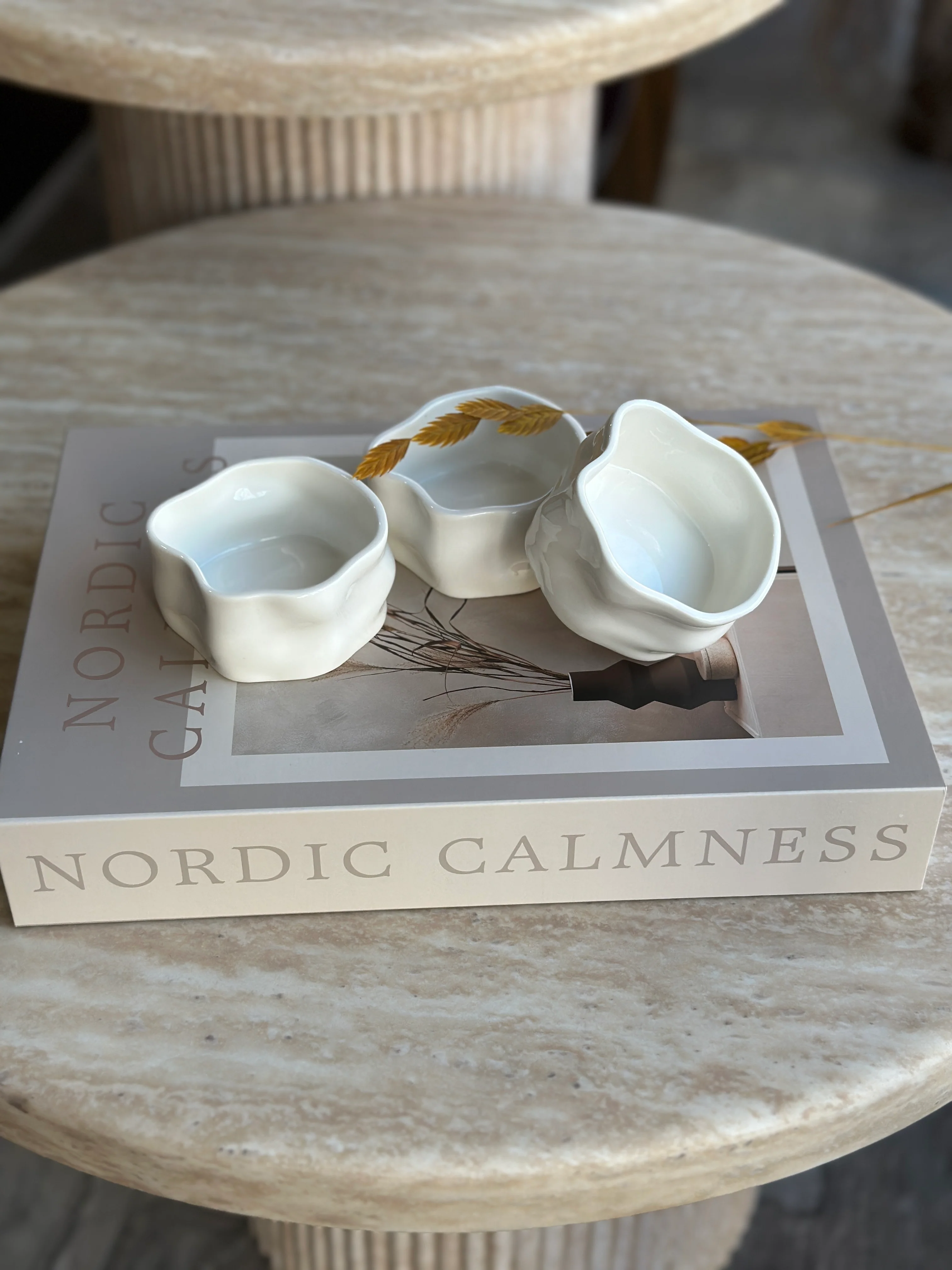 Nordic Weiß 6er Dip- Schälchen Set-glänzend - Image 3