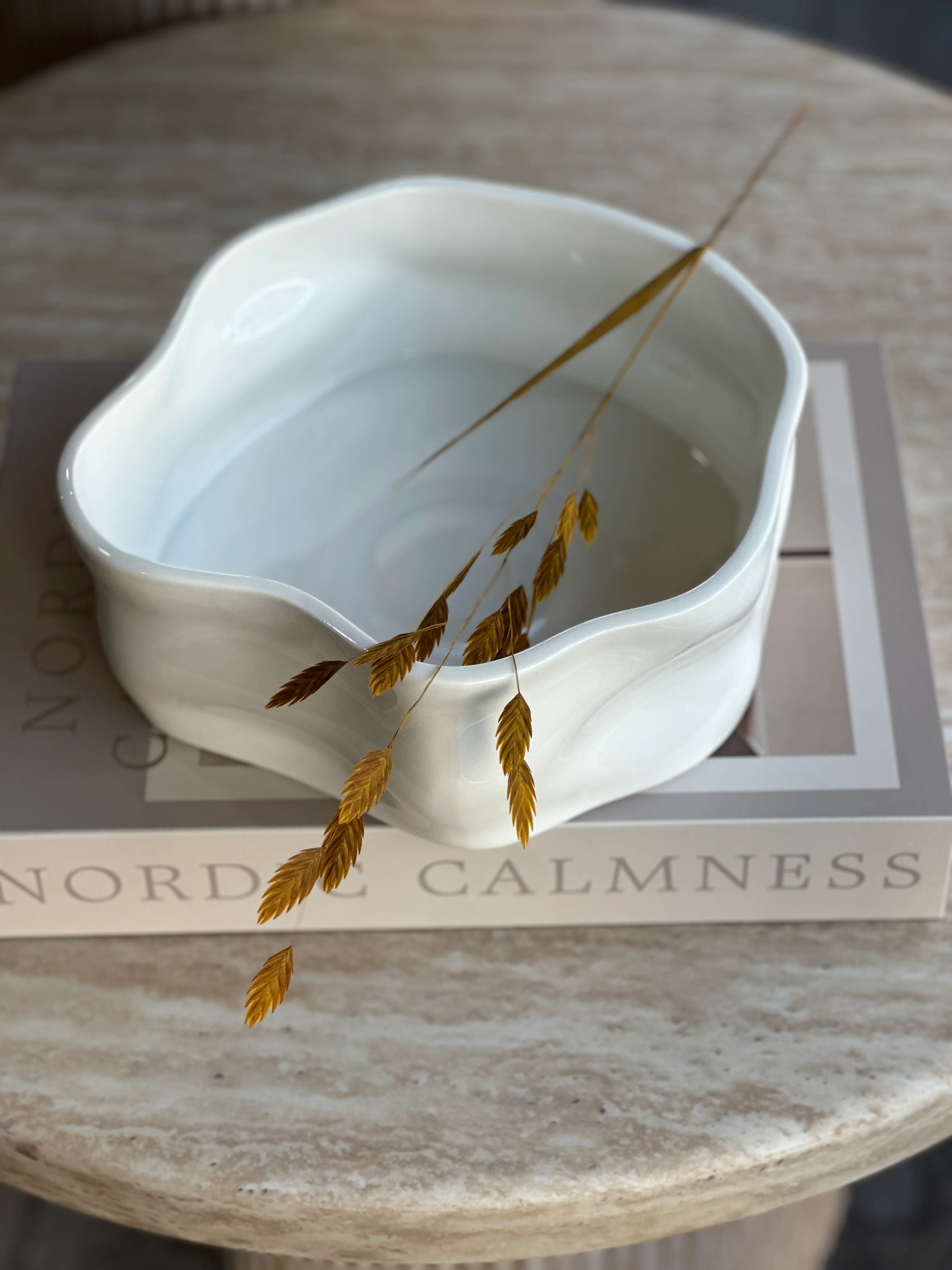 Nordic Weiß Salatschüssel -glänzend - Image 3