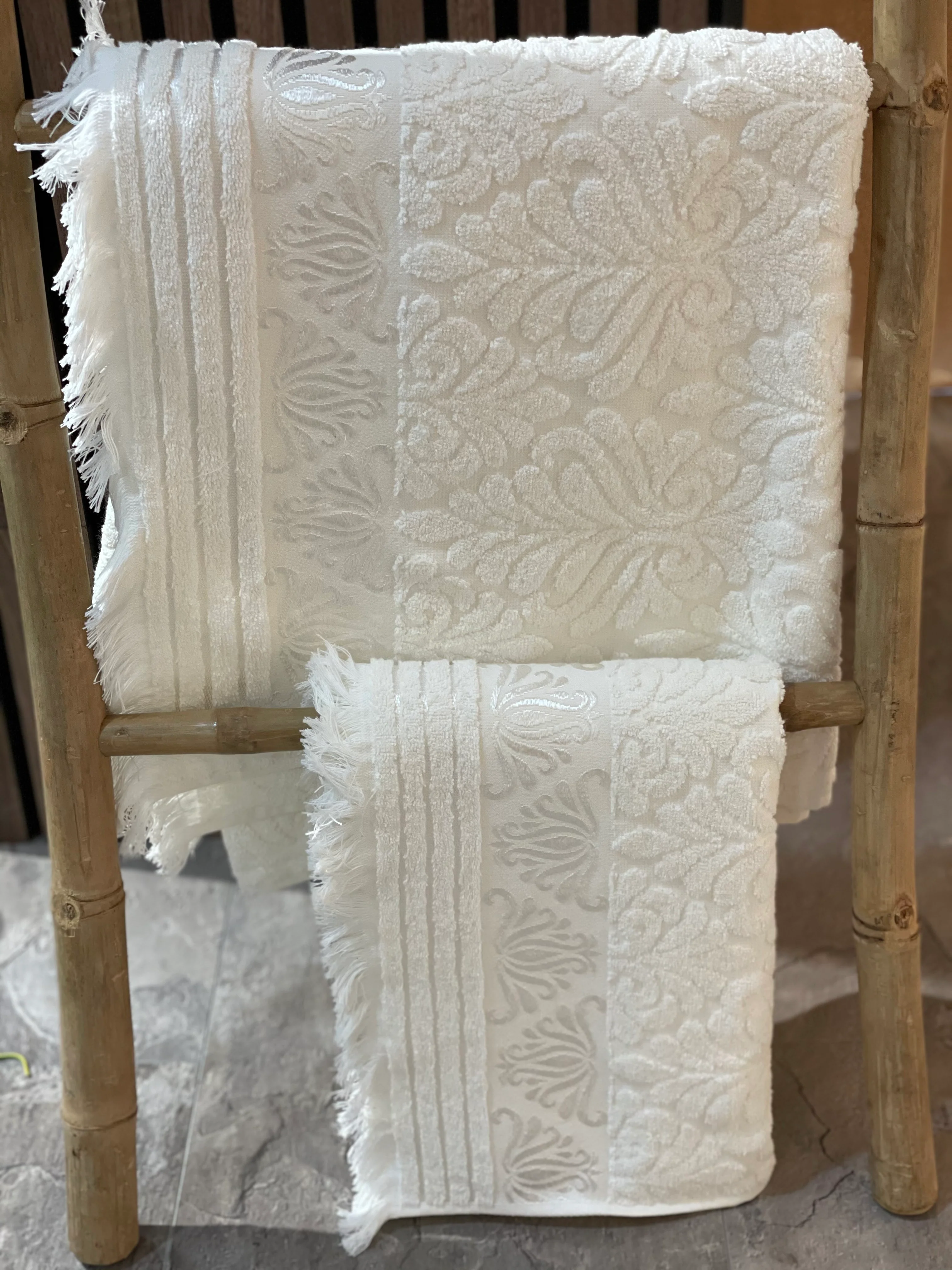 Nurpark Duschtuch 100% Baumwolle creme 90x150 cm - Image 3