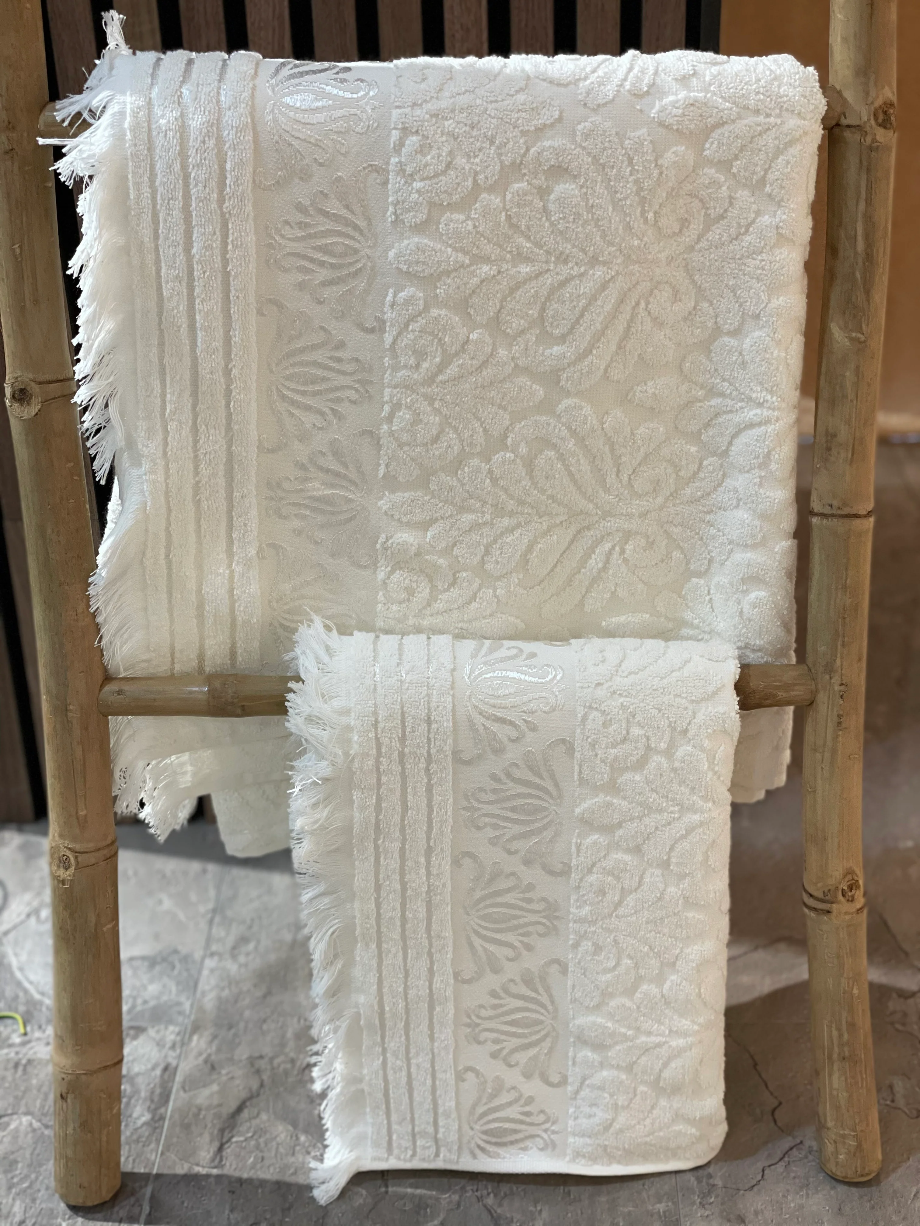 Nurpark Duschtuch 100% Baumwolle creme 90x150 cm - Image 4