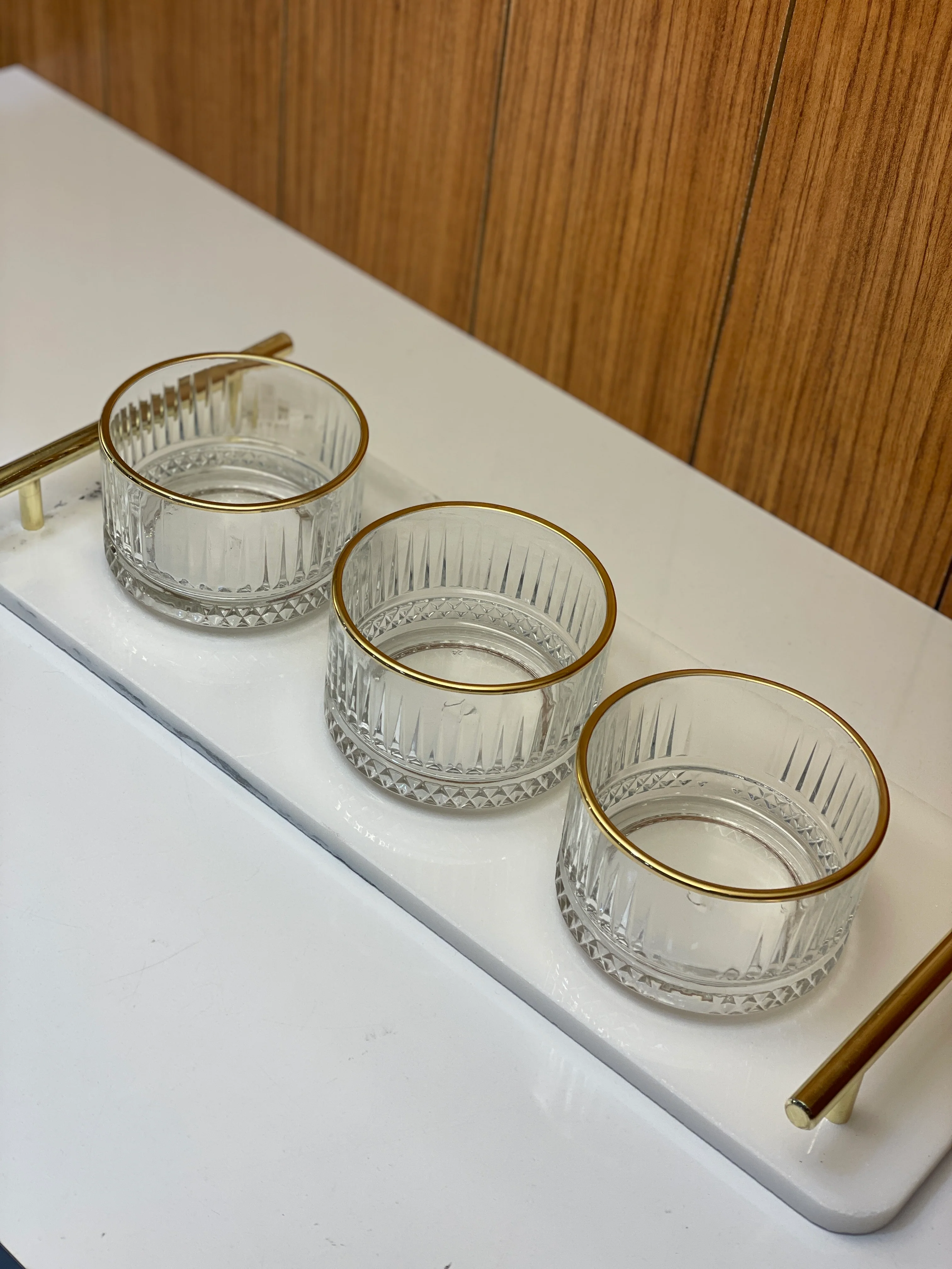Pasabahce Elysia Glasschälchen Gold umrandet 235 ml - Image 3