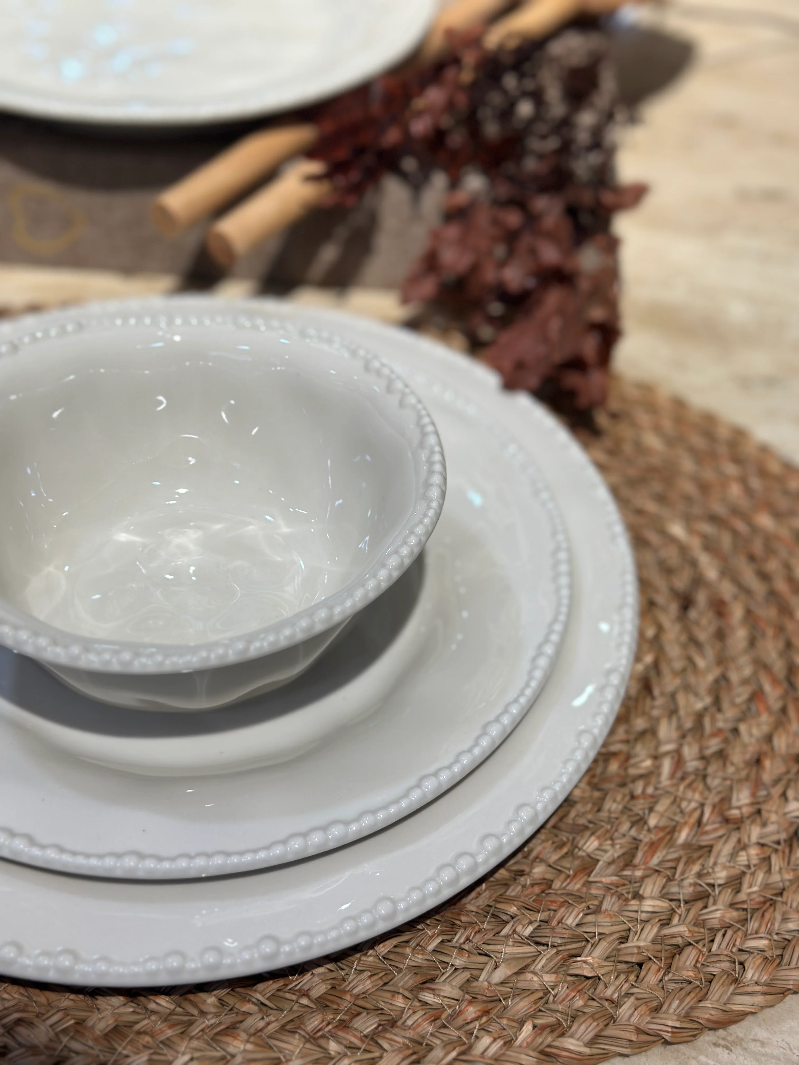 Pearls Beige Geschirrset 24 teilig - Image 2