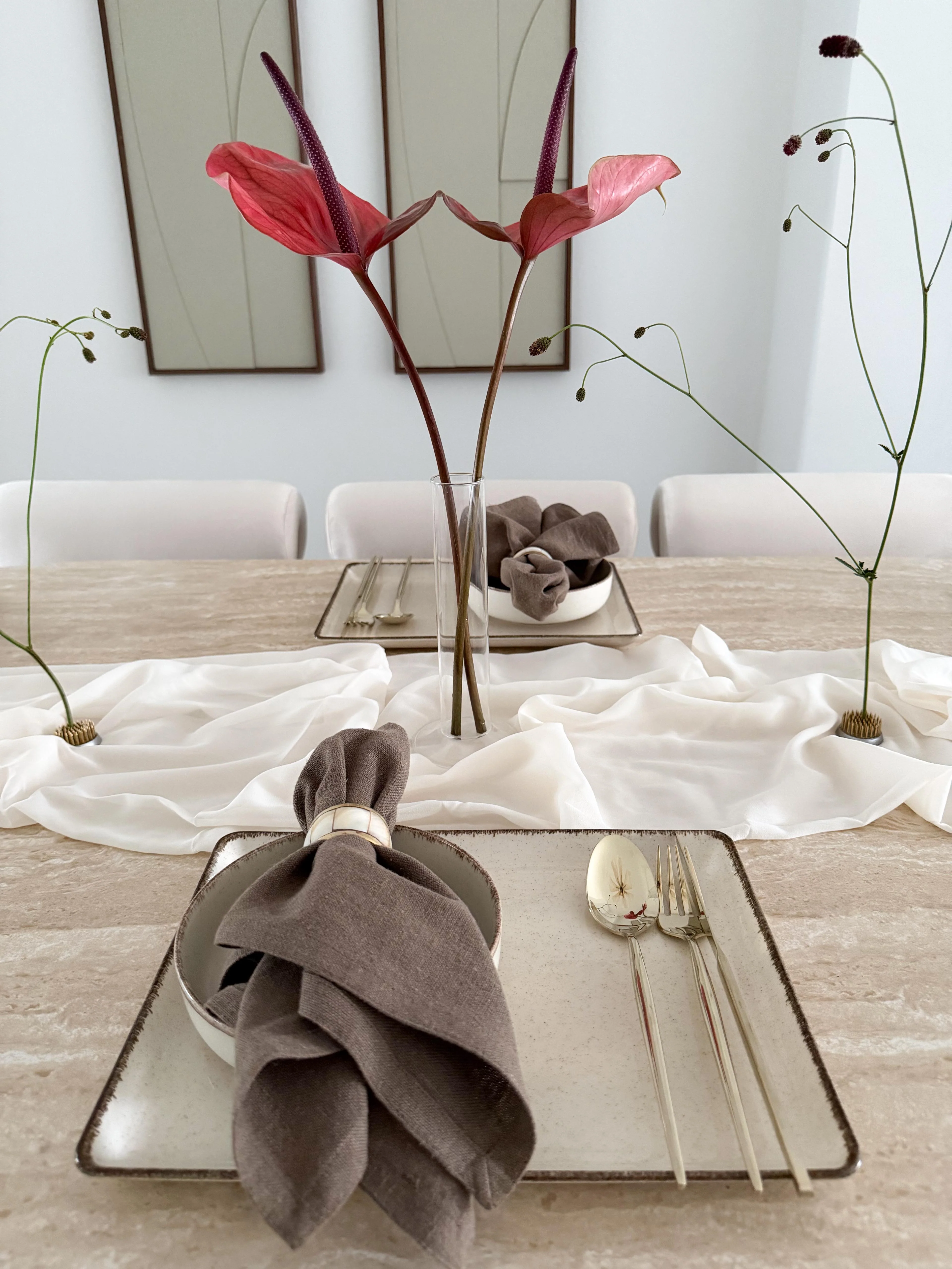 Pure Sand Beige Geschirrset für 6 Personen 12 teilig rechteckig - Image 11