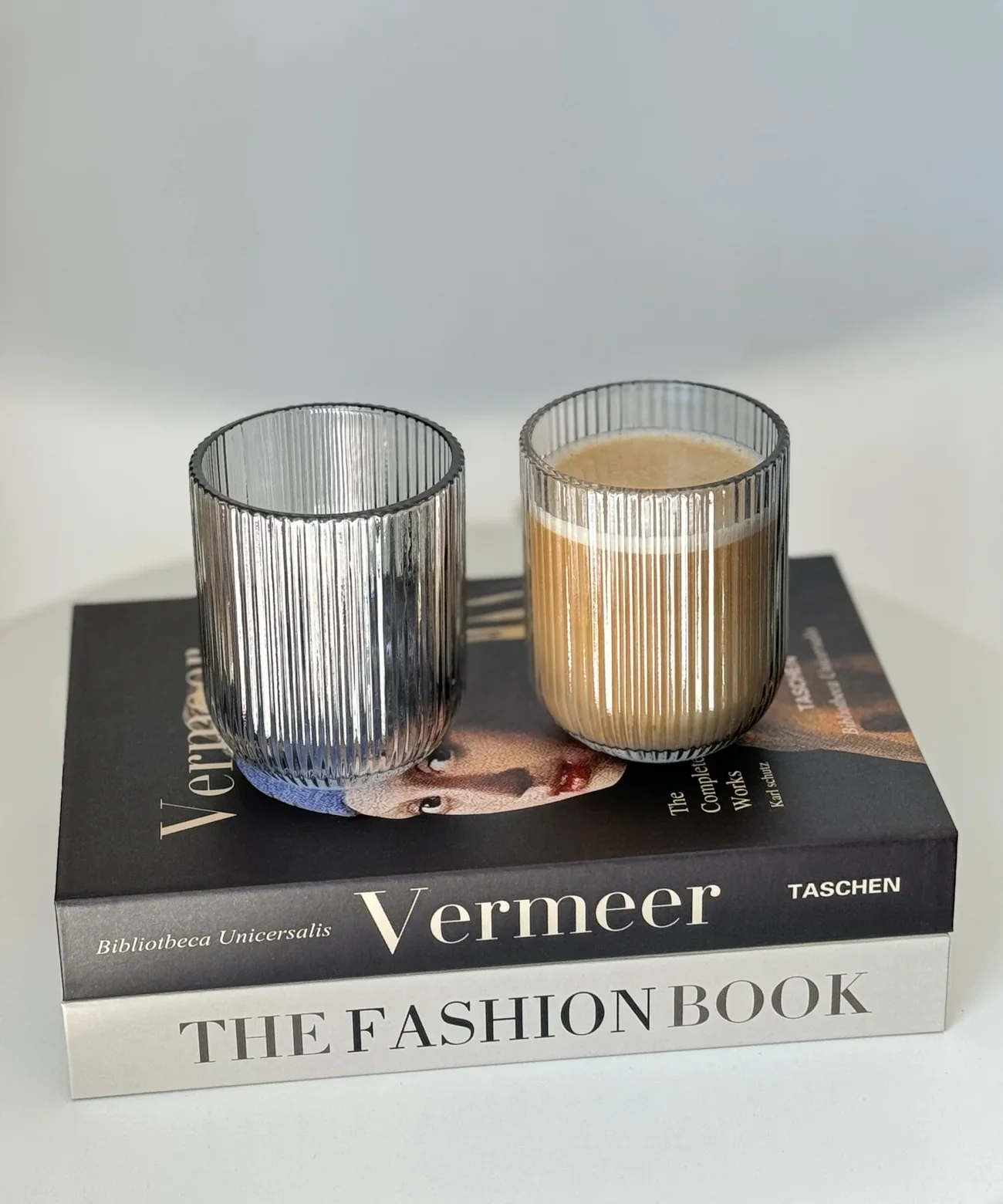 Relief smoked Glas 2er Set short 280 ml - Image 2