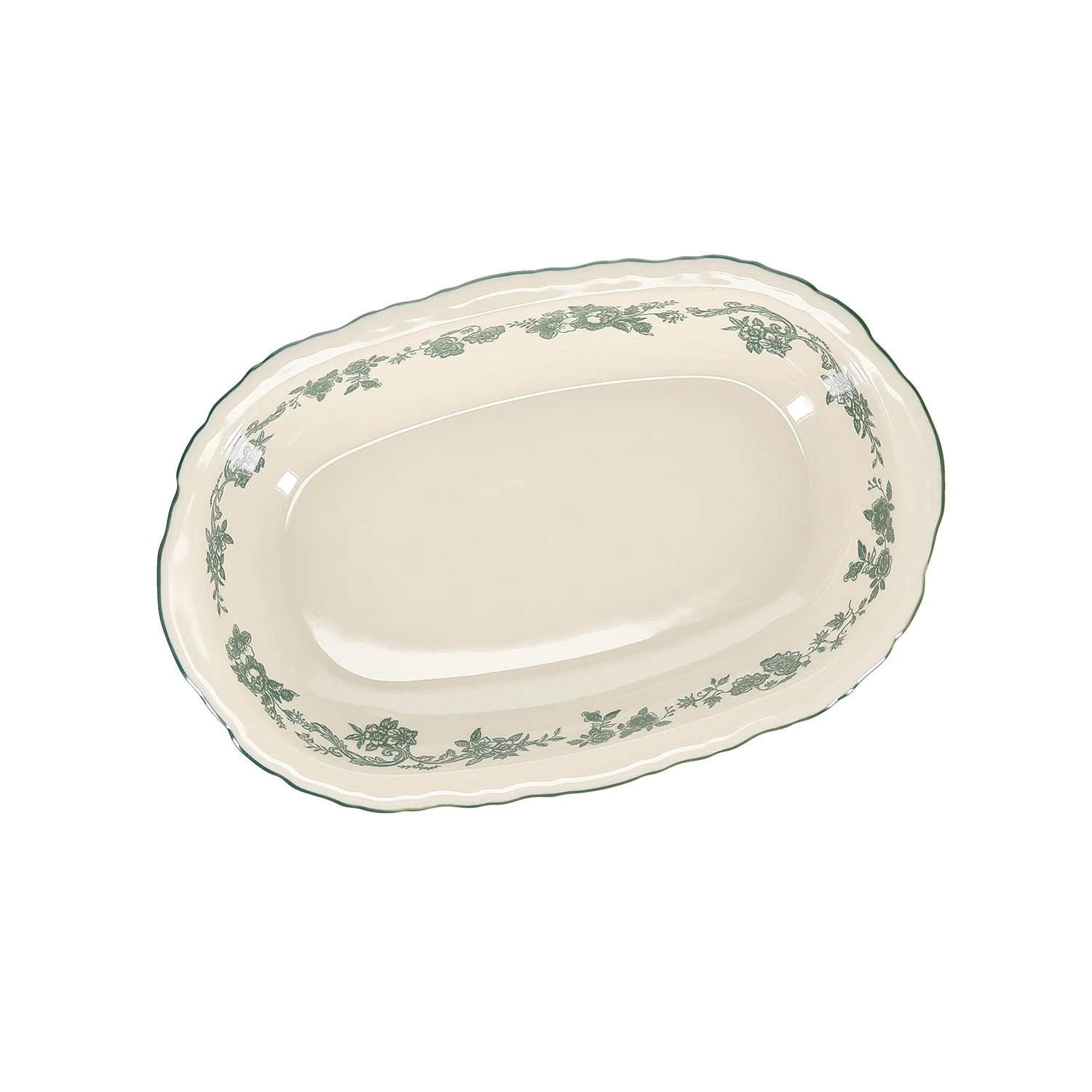 Servierschale 31,5cm oval grün Cyril - Image 2