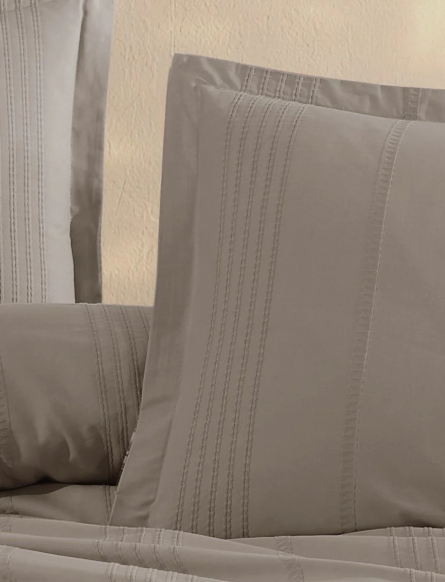 Tayla Taupe Bettwäsche Set 4 tlg. 200x220cm - Image 2