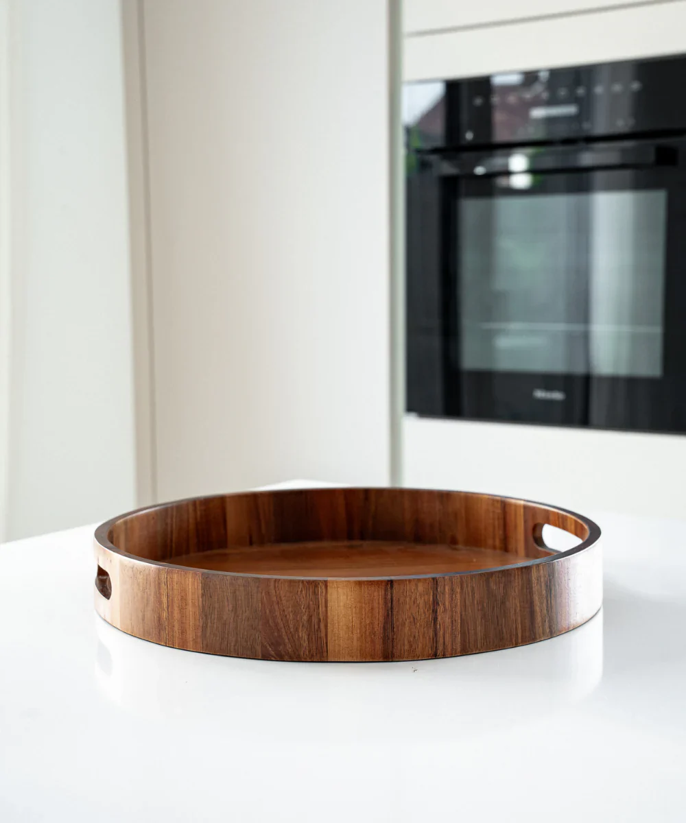 Terra Tablett aus Akazienholz rund 35cm - Image 2