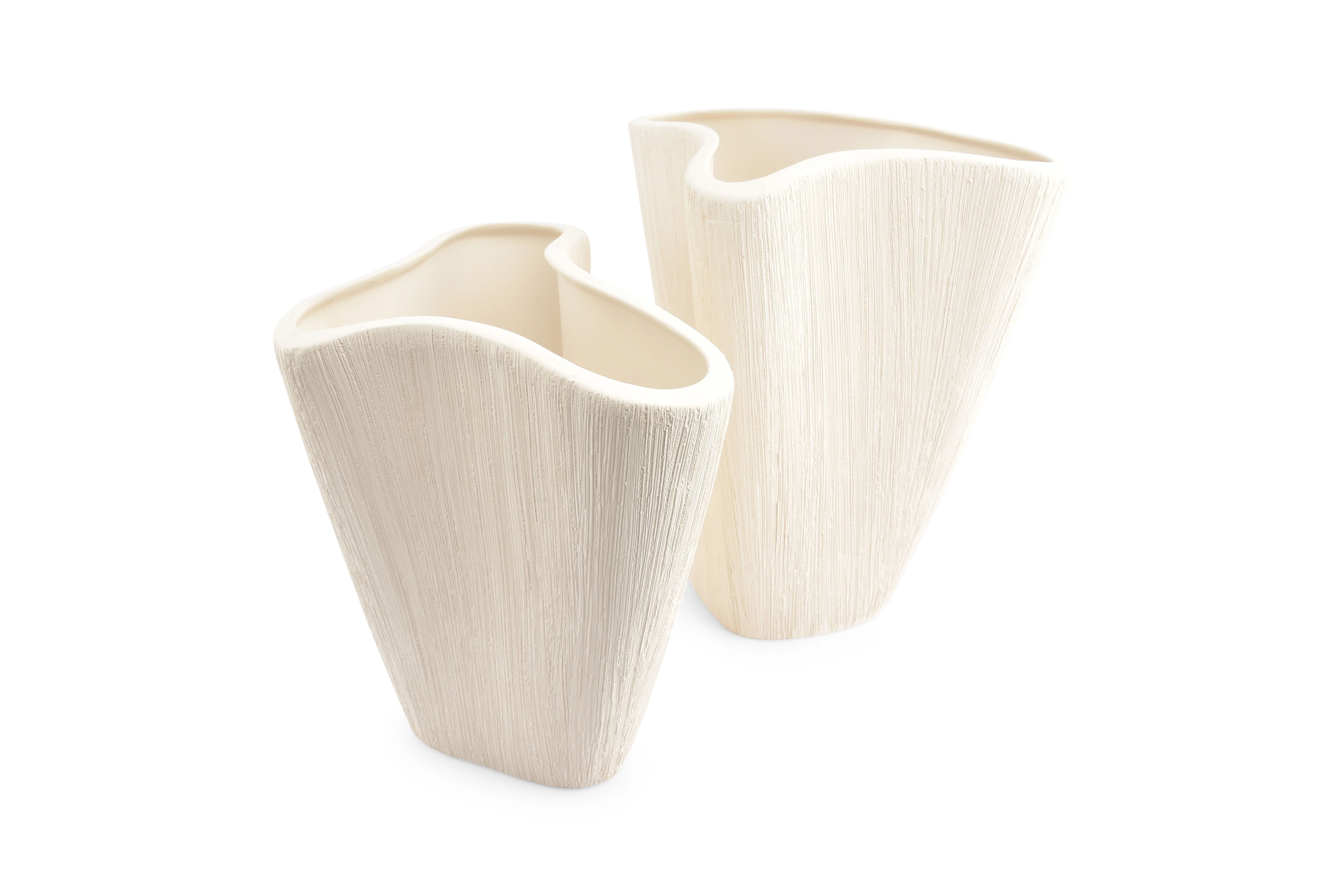 Vase Vico B28,5cm x H27cm beige - Image 3