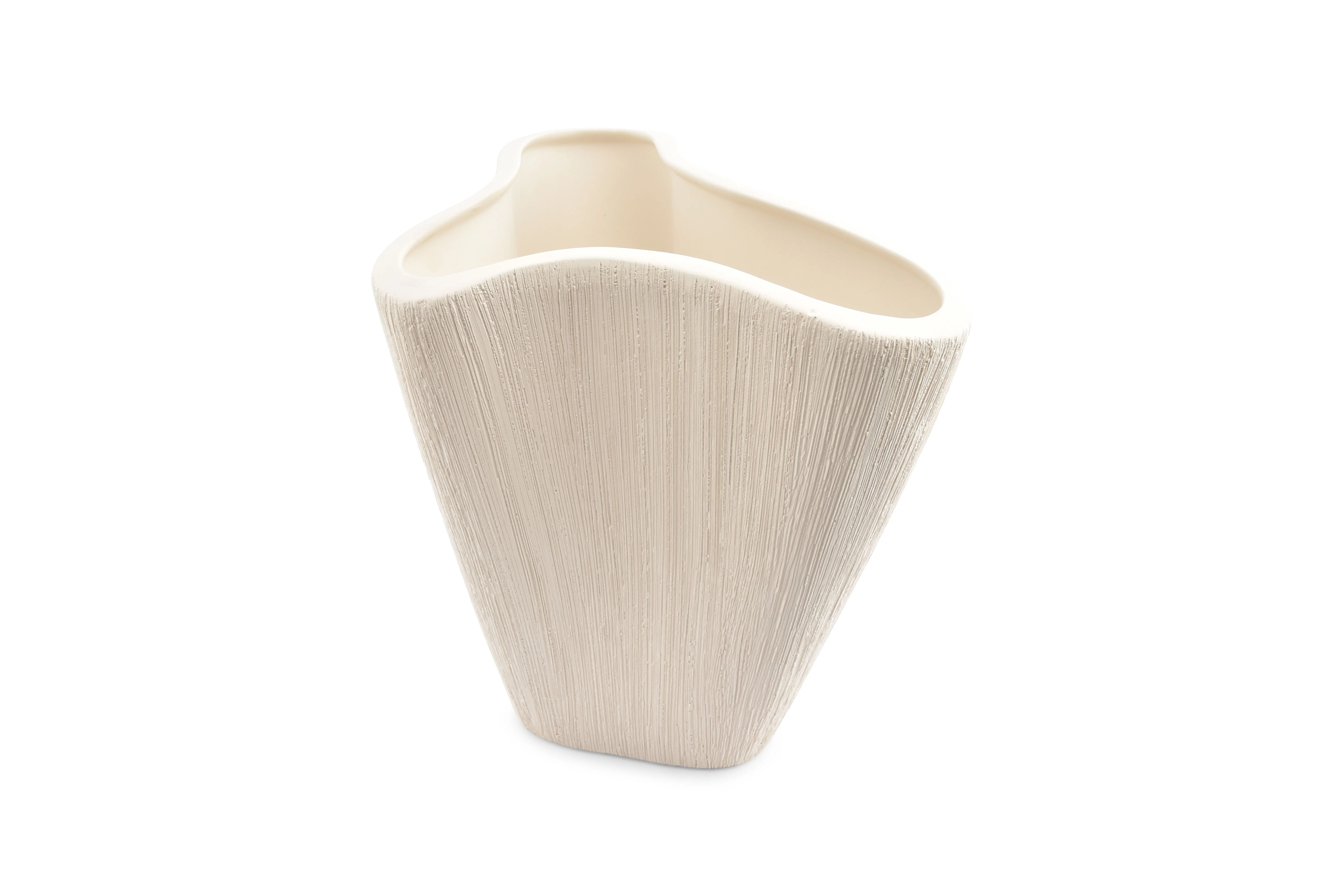 Vase Vico B28,5cm x H32,5cm beige - Image 3