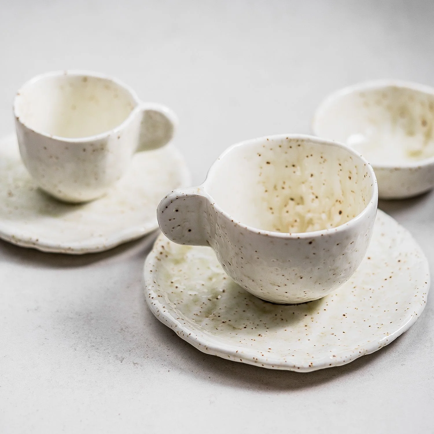 Vita Kaffeetasse mit Unterteller Beige - Image 4