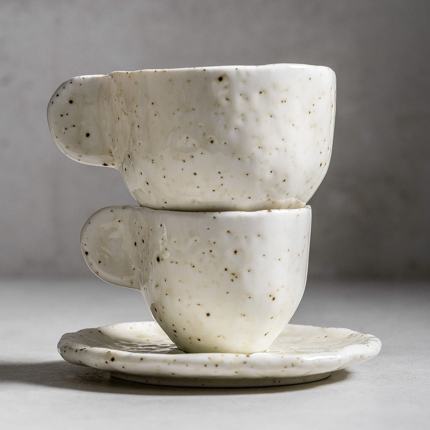 Vita Kaffeetasse mit Unterteller Beige - Image 5