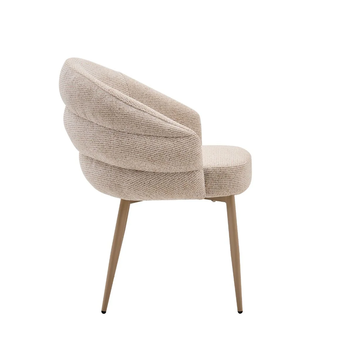 Vivente Ostuni Esszimmerstuhl Beige - Creme Stoff - Image 3