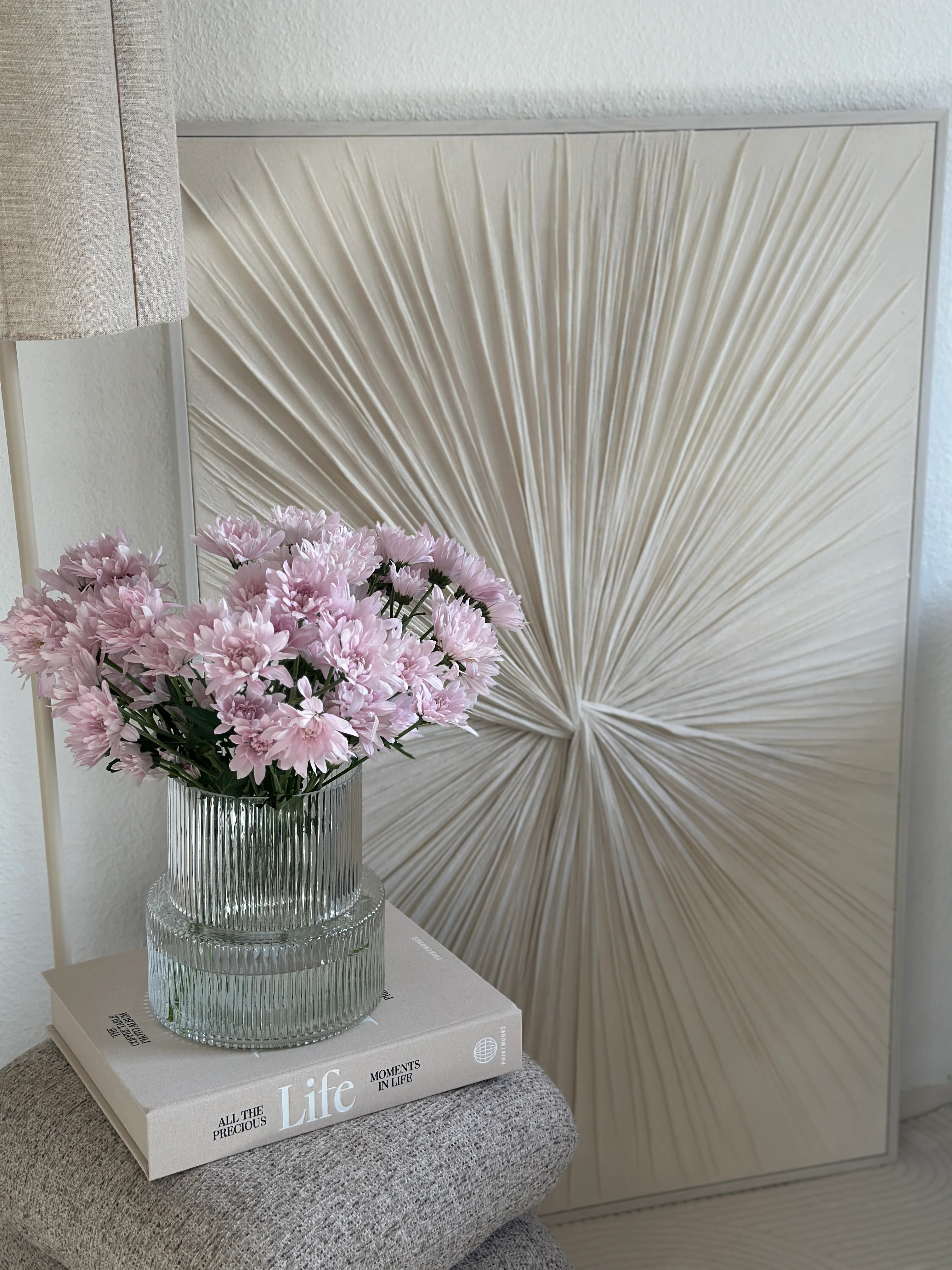 XL Leinwand Weiß-Beige | 80x120cm - Image 3